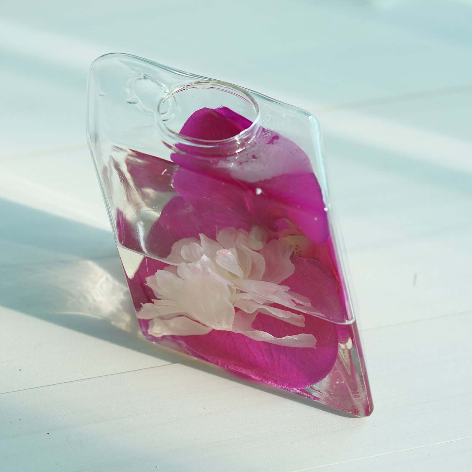 3-Pack Glass Wall Vase Rhombus Design Hanging Indoor Planters - Stylish Wall Mounted Terrariums for Home Decor - Image 21
