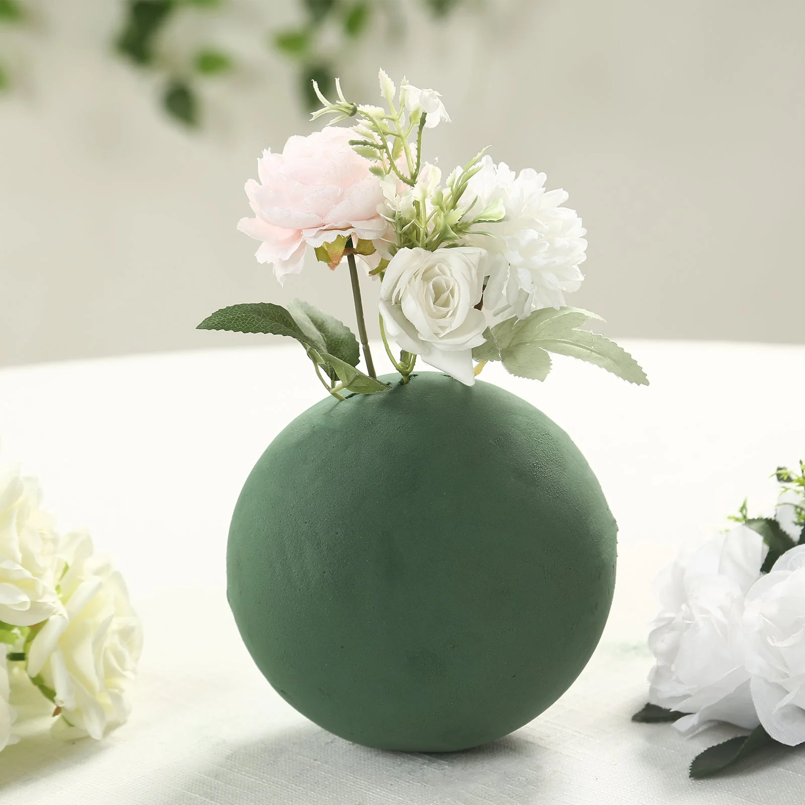 3-Pack Green DIY Flower Arrangements Craft Foam Ball, Smooth Floral Foam Ball 6" - Image 6