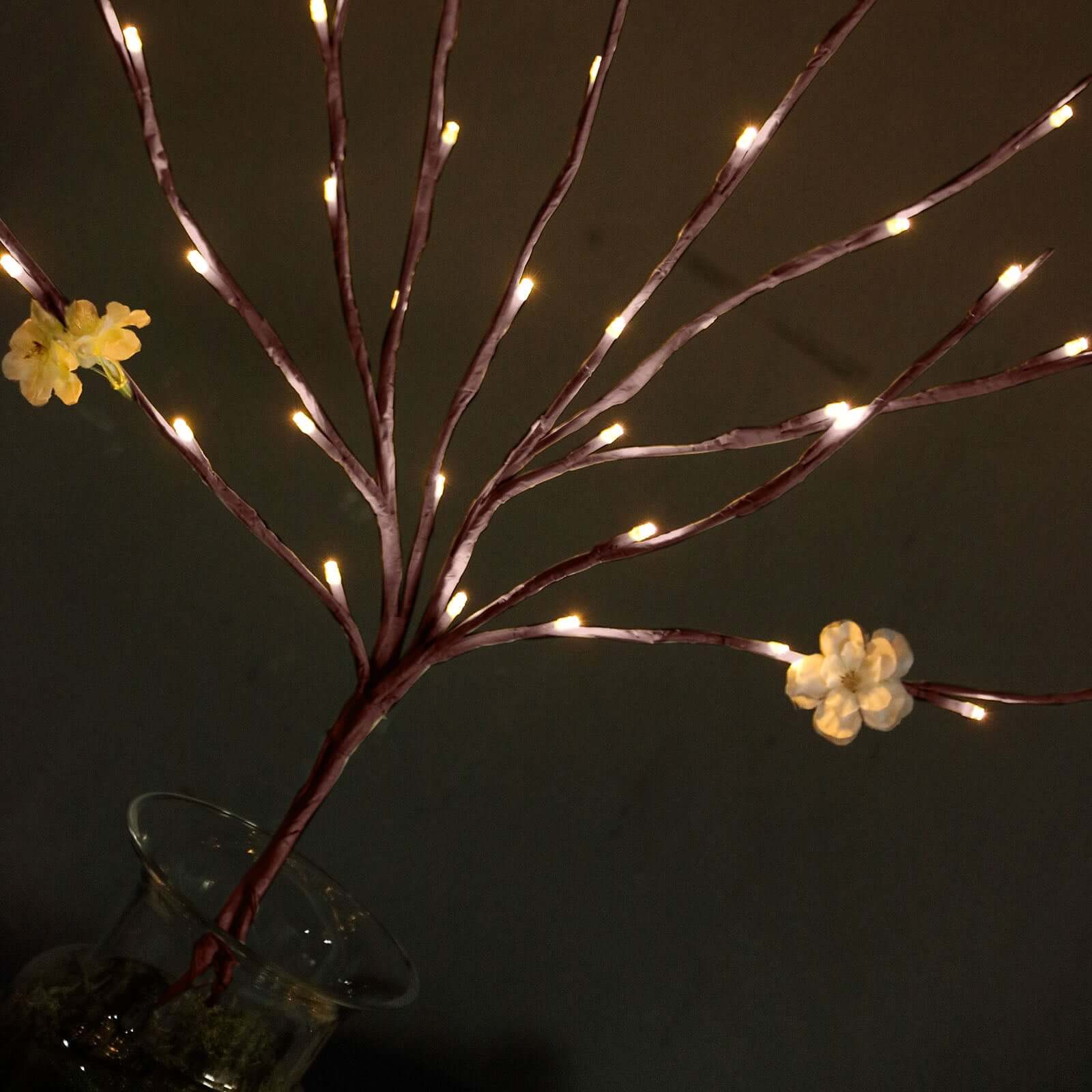 3-Pack LED Tree Twig Lights 28.5" Brown - Artificial Warm White Lighted Branches With 60 Bright LED Bulbs - Image 11