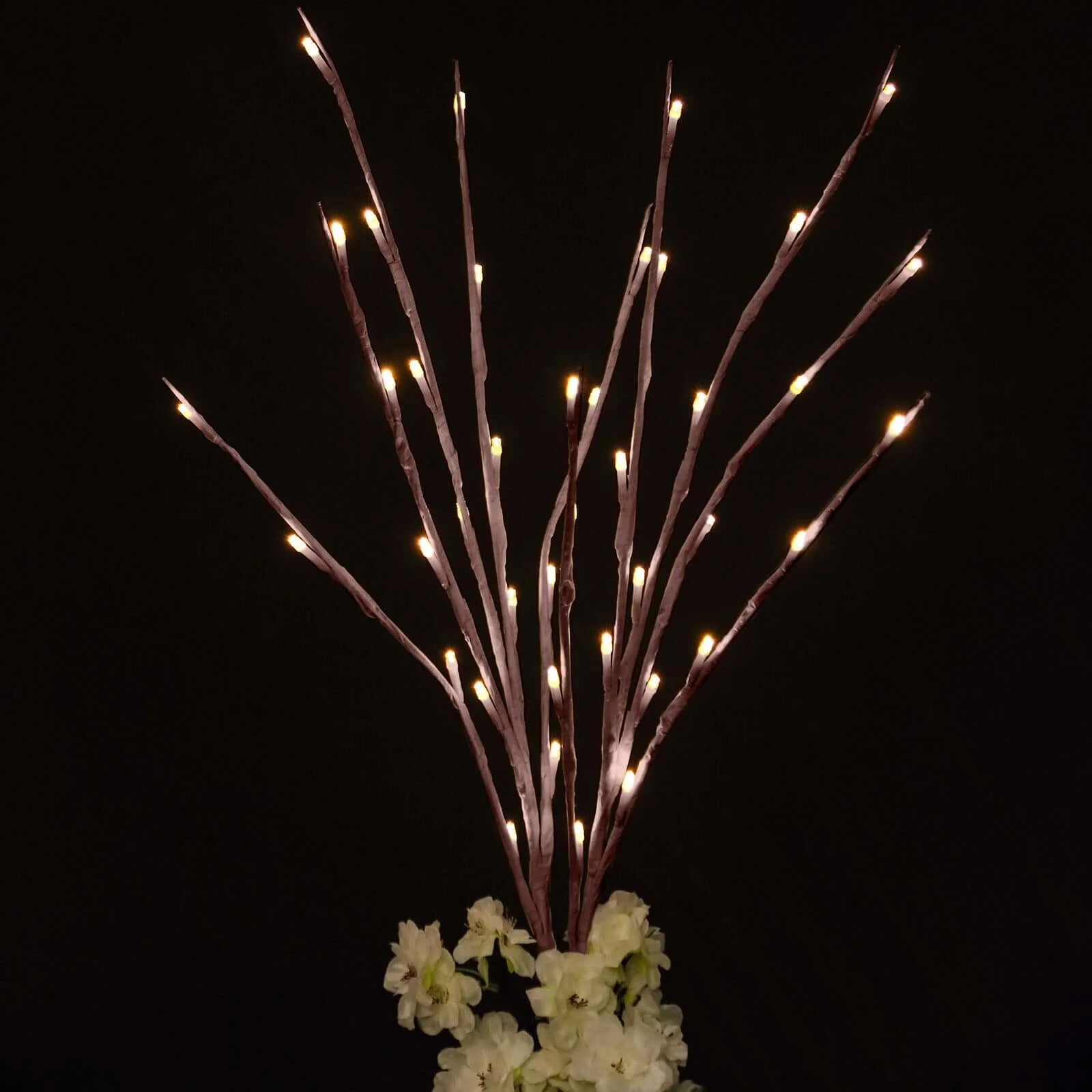 3-Pack LED Tree Twig Lights 28.5" Brown - Artificial Warm White Lighted Branches With 60 Bright LED Bulbs - Image 8