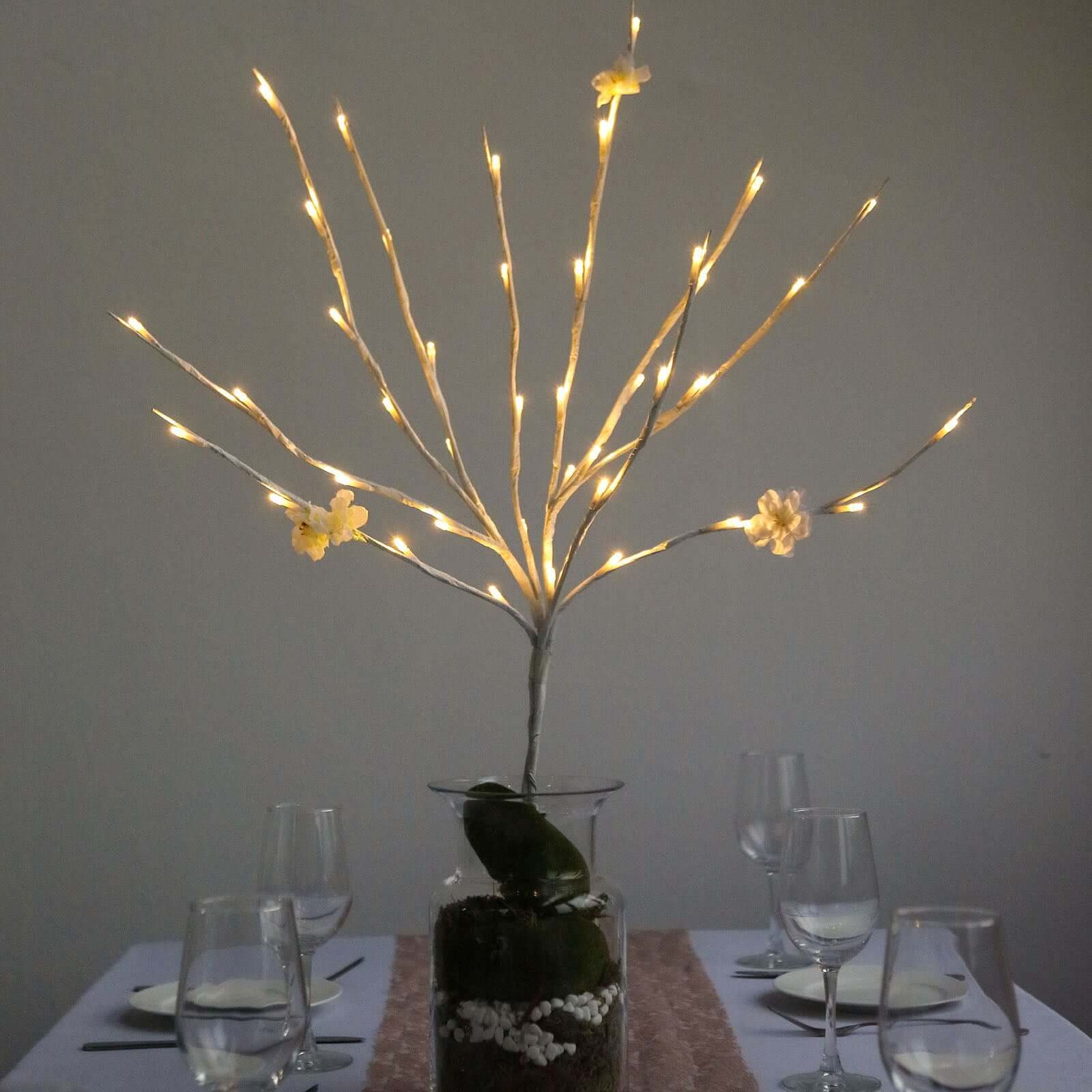 3-Pack LED Twig Lights 28.5" Artificial Tree Design - Warm White Lighted Branches with 60 Bright Bulbs - Image 8