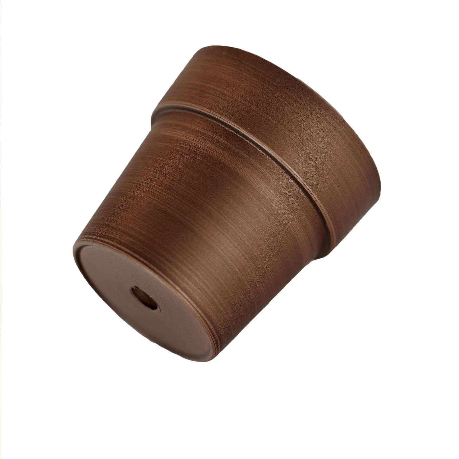 3-Pack Plastic Flower Plant Pots 3" Small Rustic Brown - Indoor Decorative Planters - Image 15