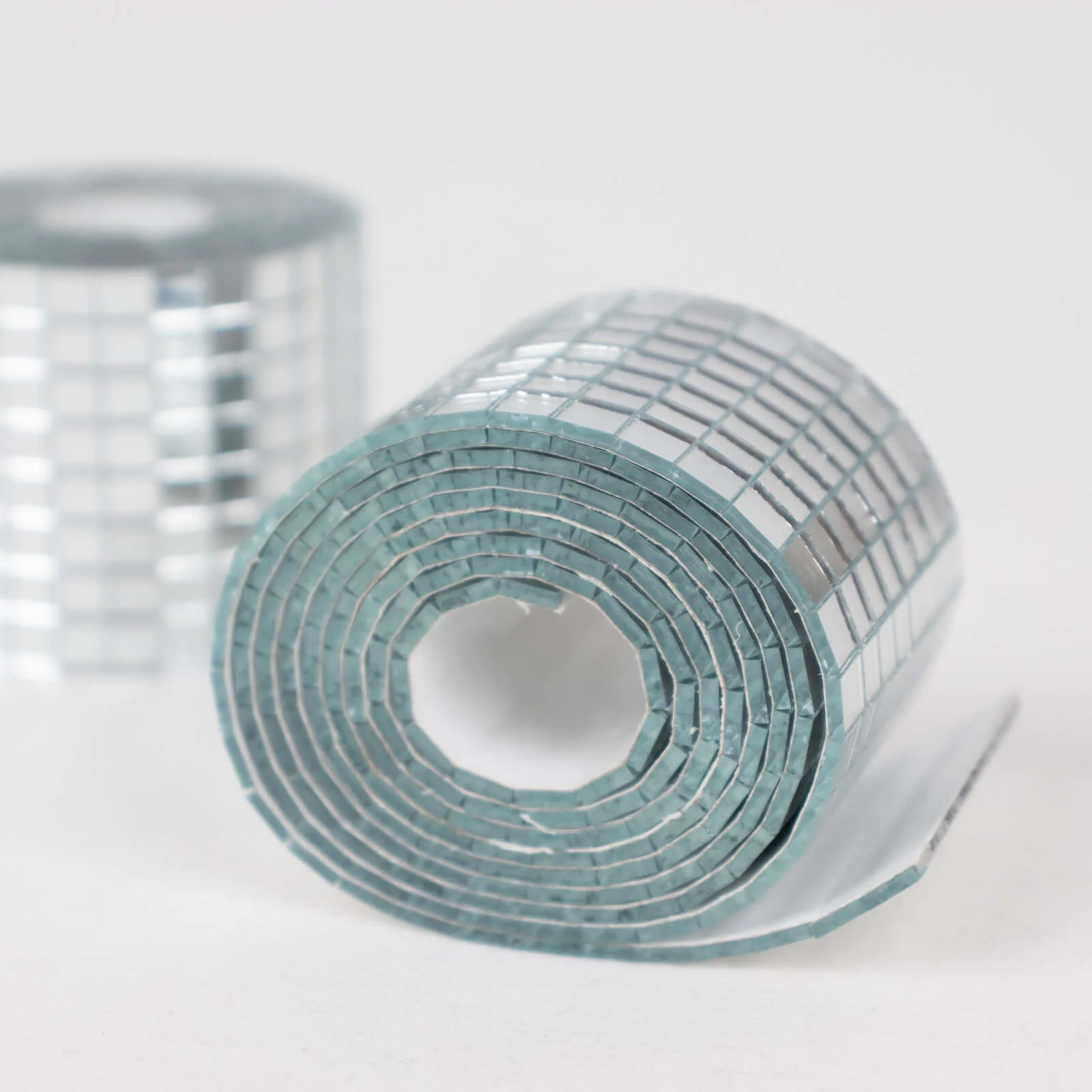 3 Pack Silver Self-Adhesive Glass Mirrors Mosaic Tiles, Mini Square Real Glass Mirror Sticker Rolls - 9ft - Image 13