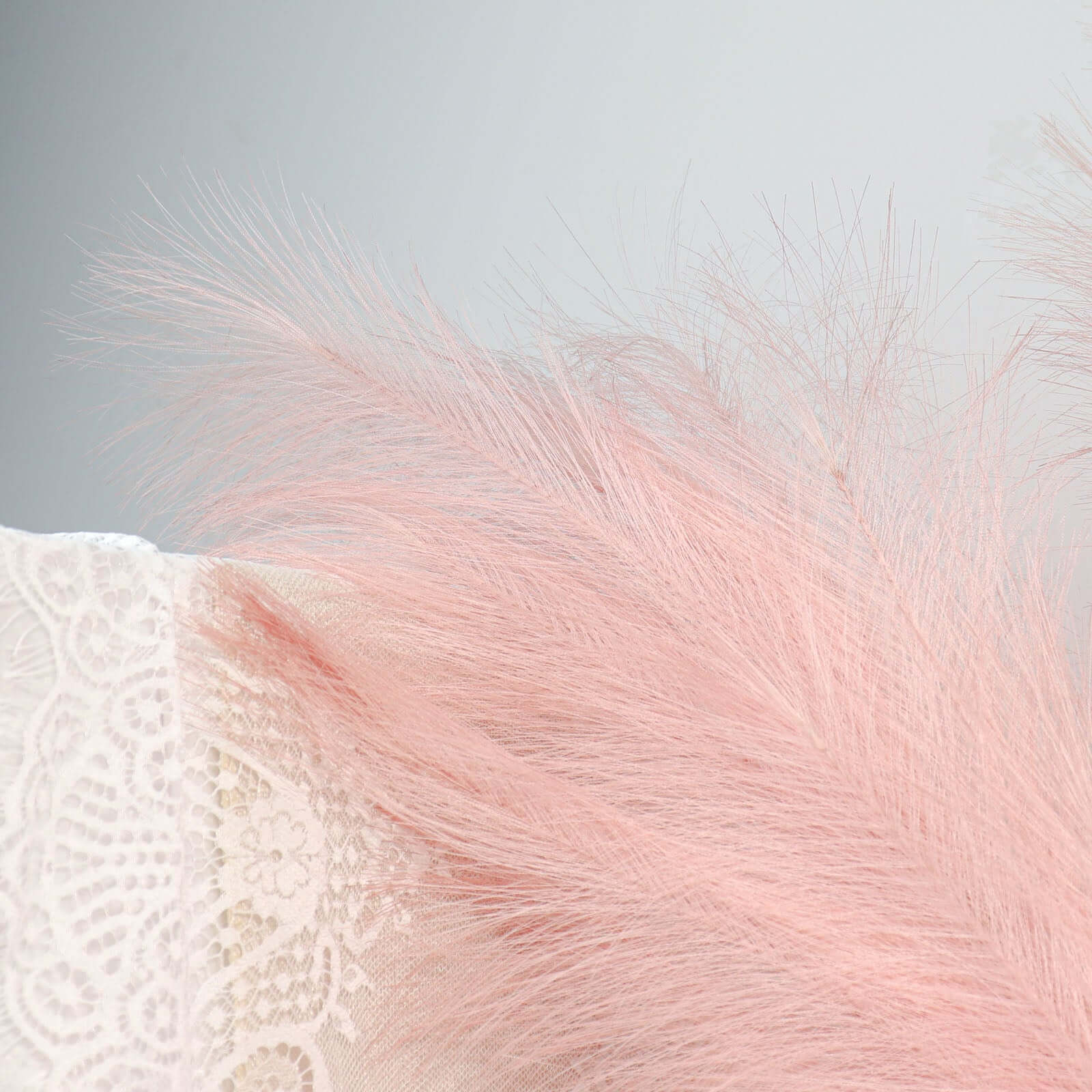 3 Stems Artificial Pampas Grass Decor 44" Dusty Rose - Fluffy Faux Ornamental Grass Branches - Image 12