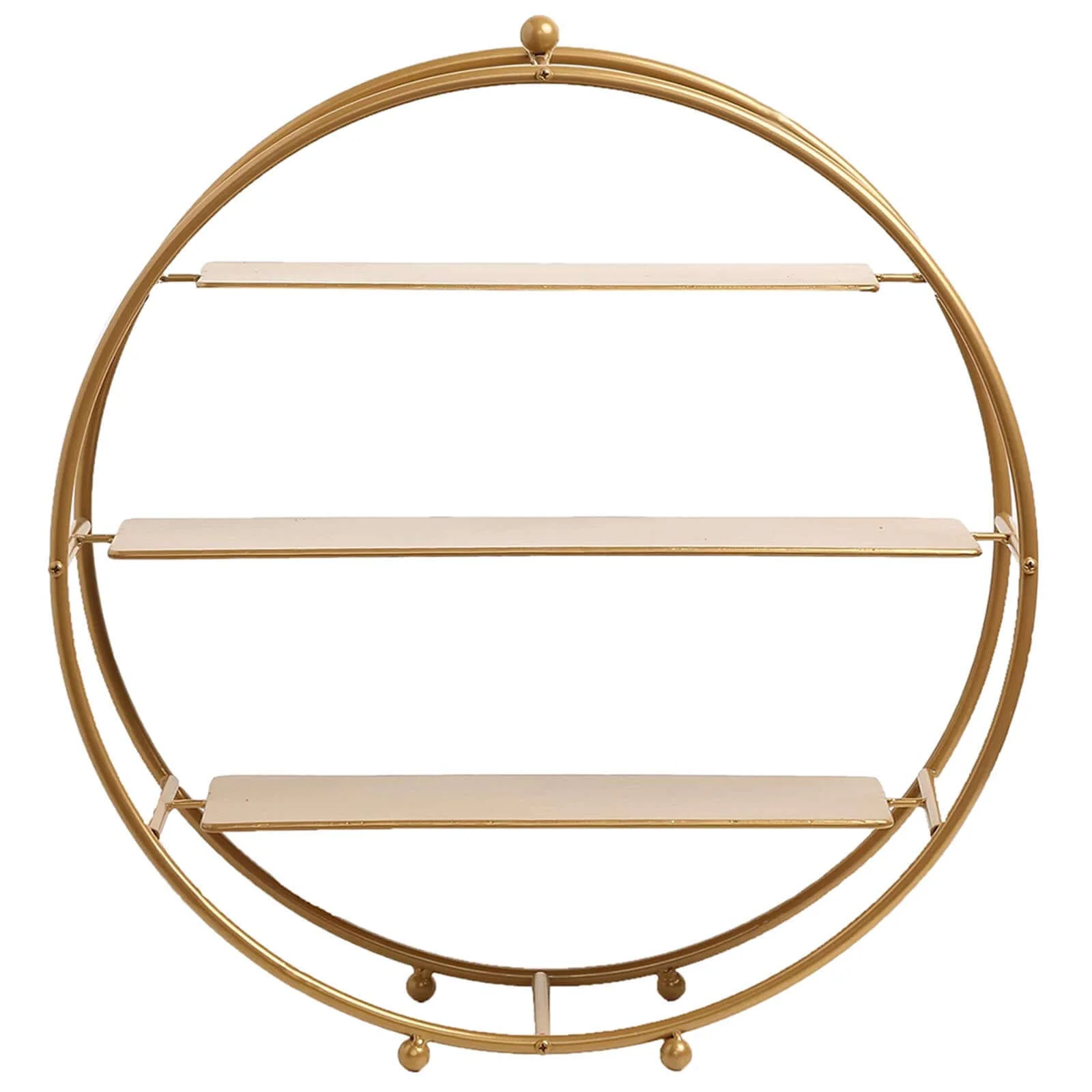 3-Tier Metal Round Cupcake Stand 21" Matte Gold - Durable Contemporary Dessert Holder Appetizer Display for Upscale Events Banquets & Gatherings - Image 6
