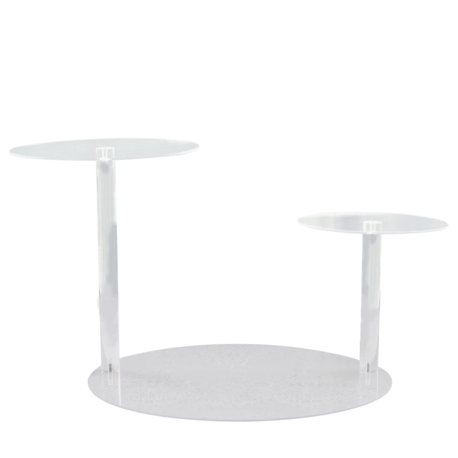 3-Tier Plastic Round Pedestal Cake Stand 23" Clear - Modern Multi Layer Cupcake Display Riser for Stylish Pastry & Dessert Tables - Image 10