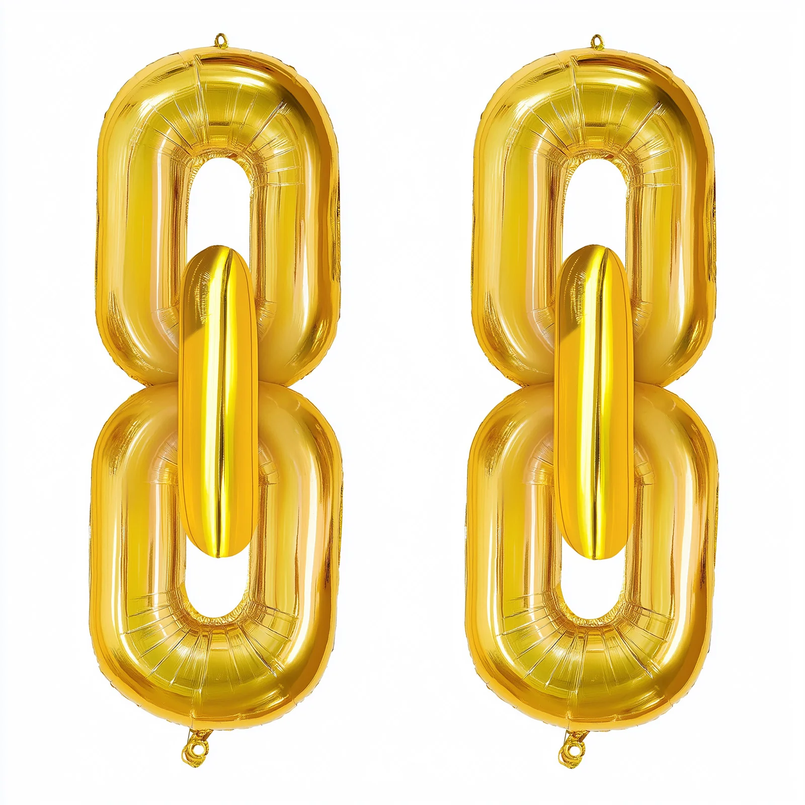 30 Pack 24" Gold Chain Foil Balloons – 90s Hip Hop Party Decorations – Jumbo Link Balloons for Arches & Backdrops Up to 44ft Long Foil Mylar Balloons - Image 6