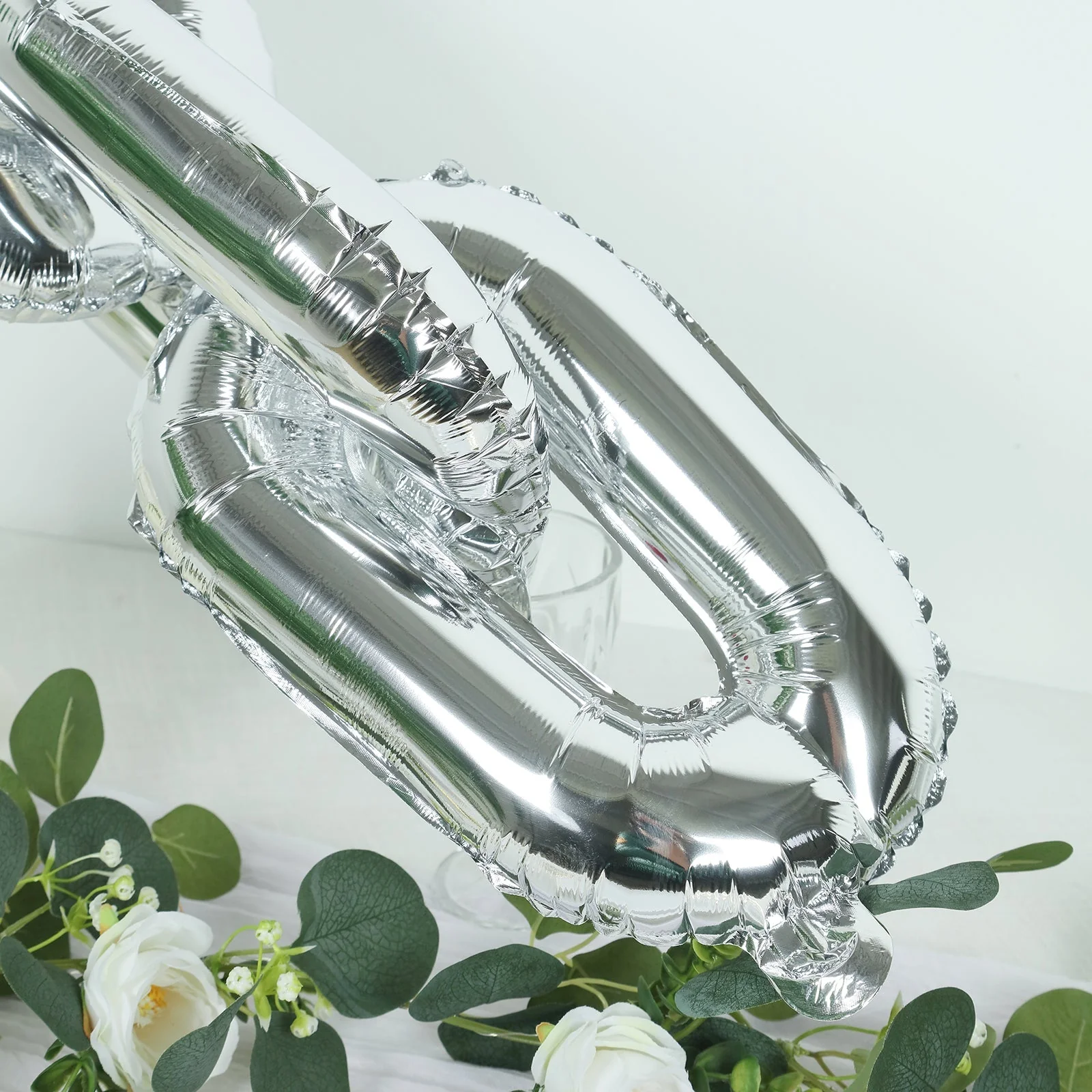 30 Pack Silver Chain Link Balloons – Durable 8"x12" Foil Balloon connect up to 16ft for Parties & Events - Image 7