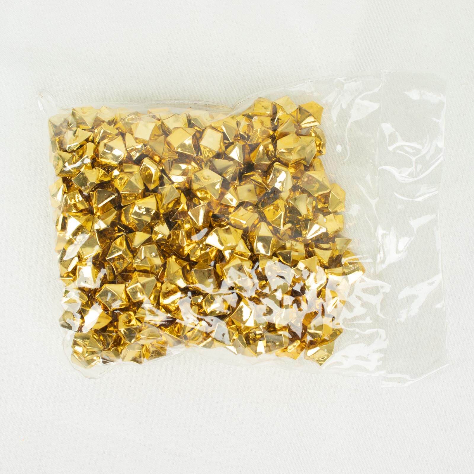300 Pcs Gold Acrylic Ice Bead Vase Fillers Large - Sleek DIY Craft Crystals for Centerpieces & Table Decor - Image 6