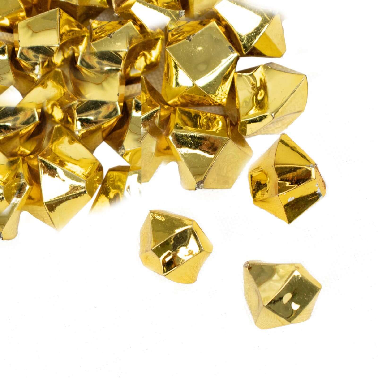 300 Pcs Gold Acrylic Ice Bead Vase Fillers Large - Sleek DIY Craft Crystals for Centerpieces & Table Decor - Image 8