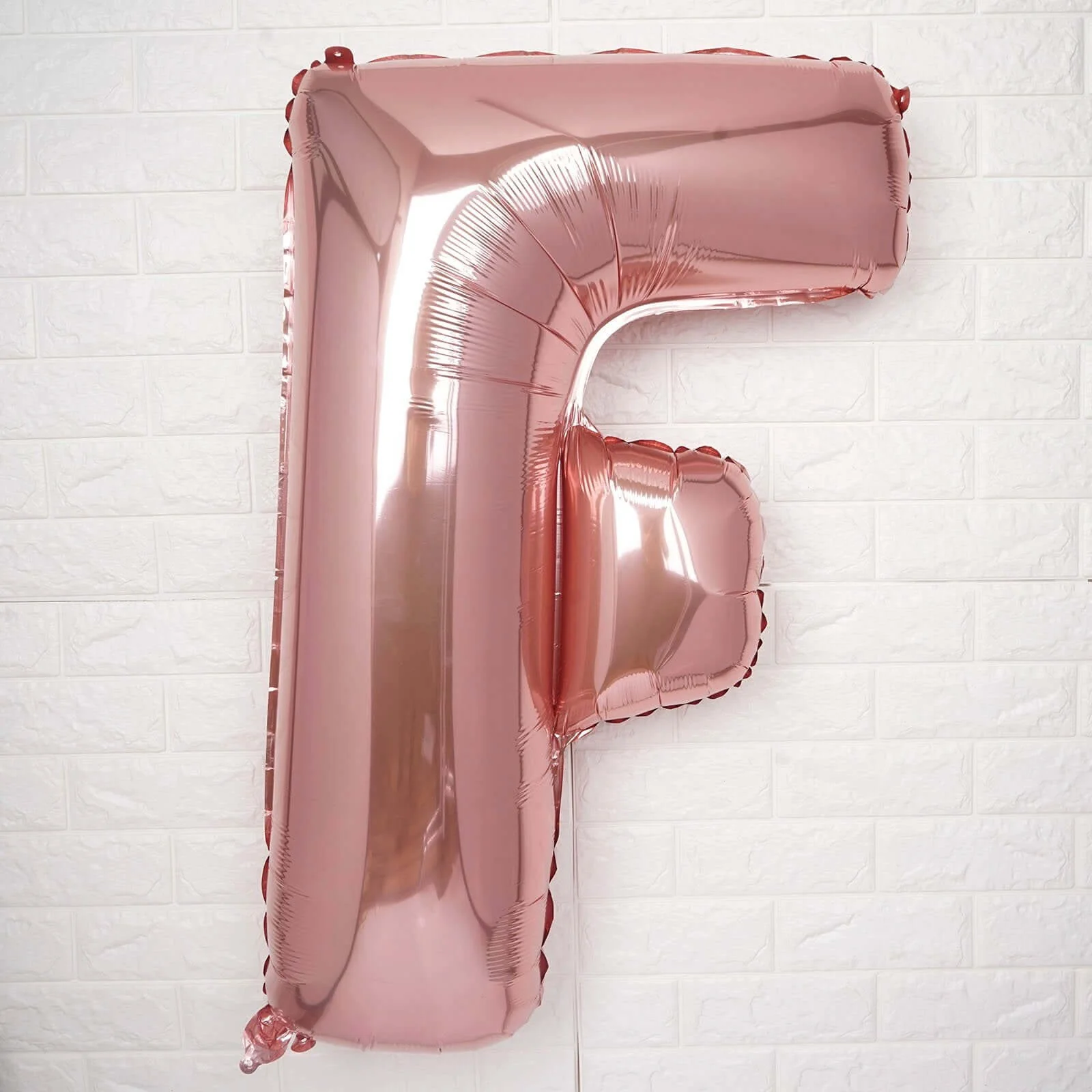 35" Rose Gold Letter and Number Balloons, Metallic Mylar Foil Helium Air Balloons - Image 10