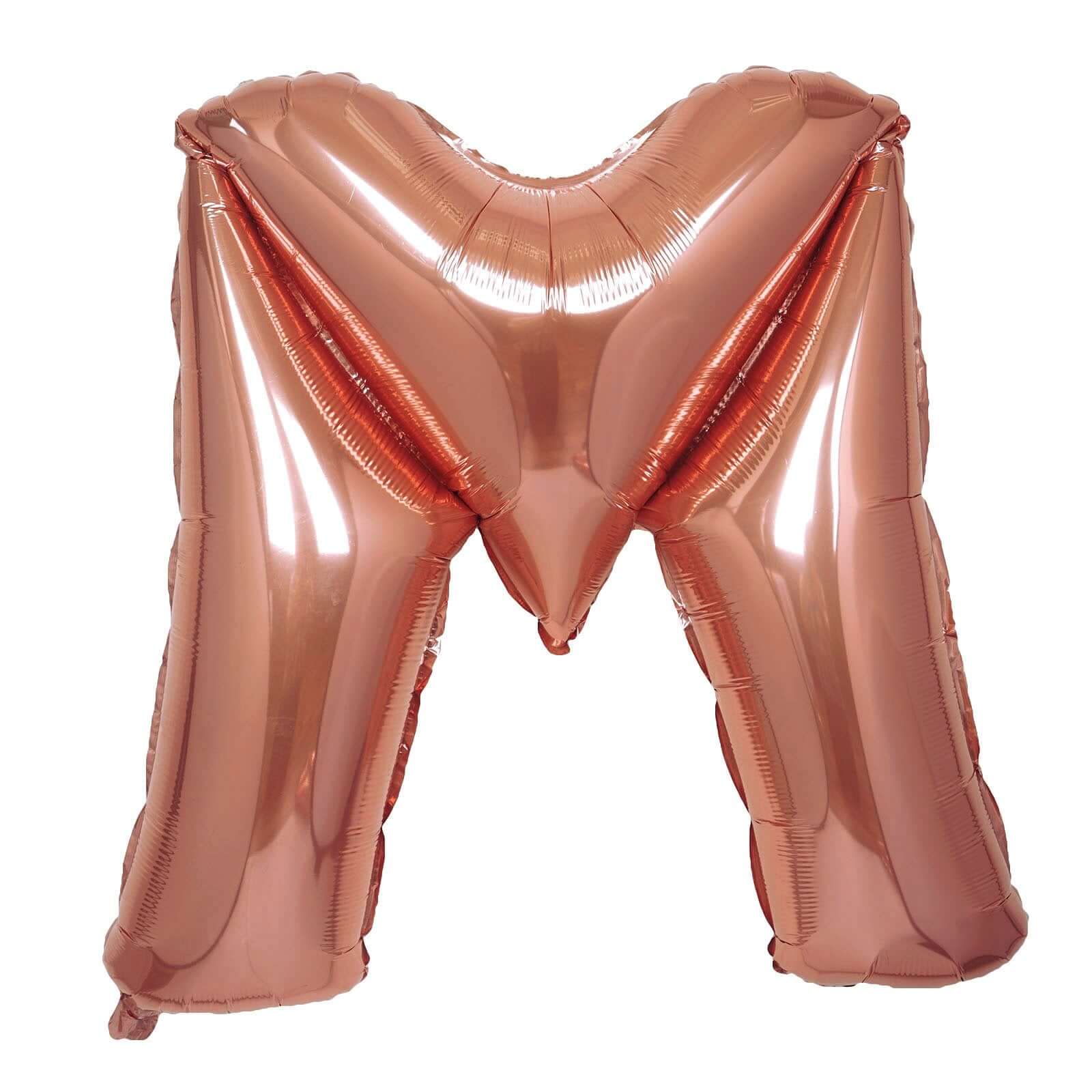 35" Rose Gold Letter and Number Balloons, Metallic Mylar Foil Helium Air Balloons - Image 15