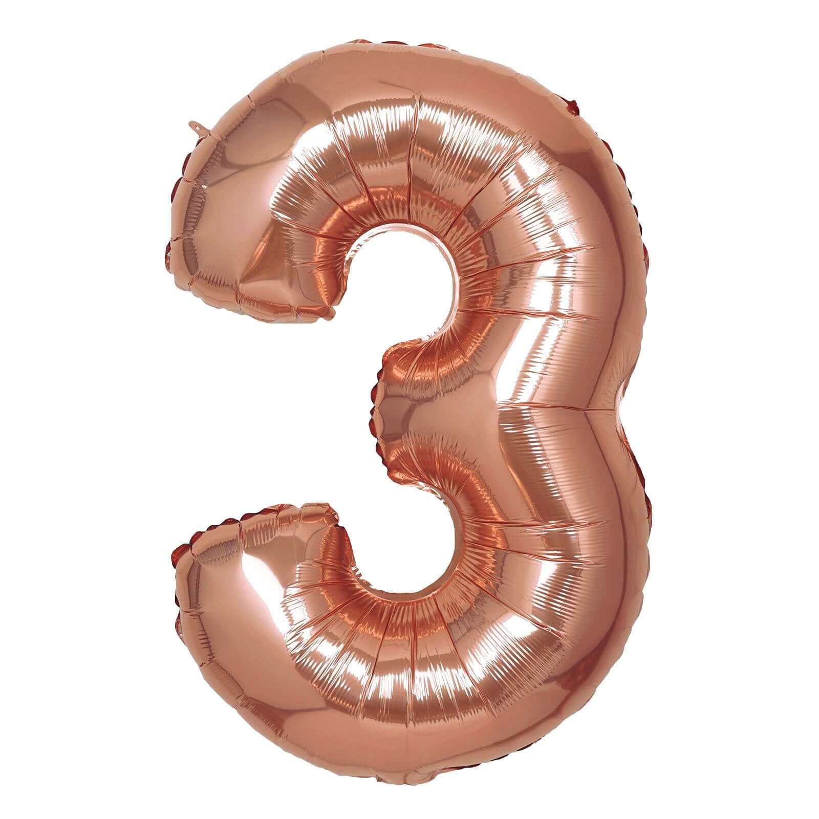35" Rose Gold Letter and Number Balloons, Metallic Mylar Foil Helium Air Balloons - Image 32