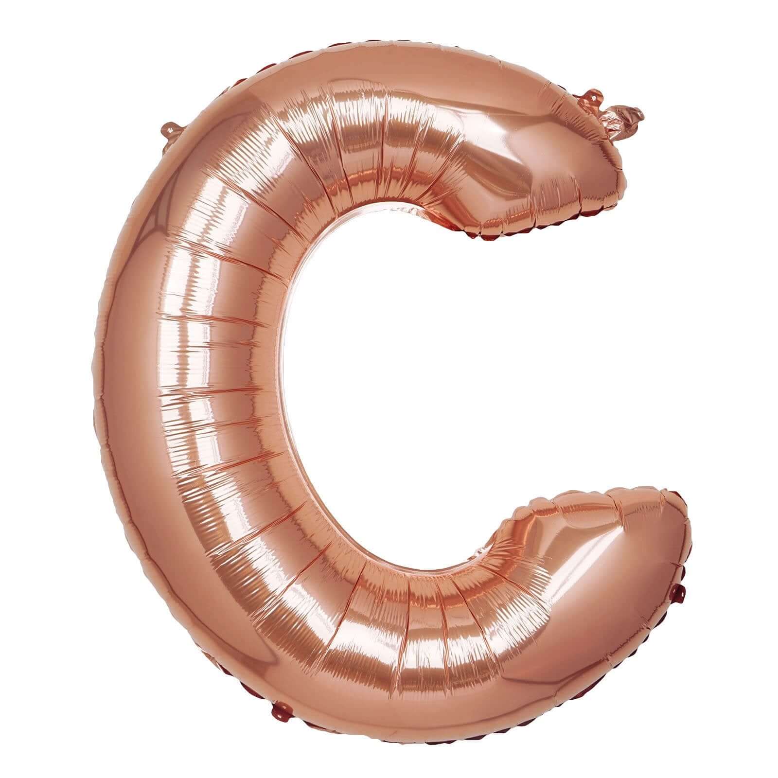 35" Rose Gold Letter and Number Balloons, Metallic Mylar Foil Helium Air Balloons - Image 5