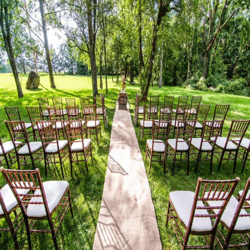 All Natural Jute Burlap Aisle Runner 36"x100ft - Image 2