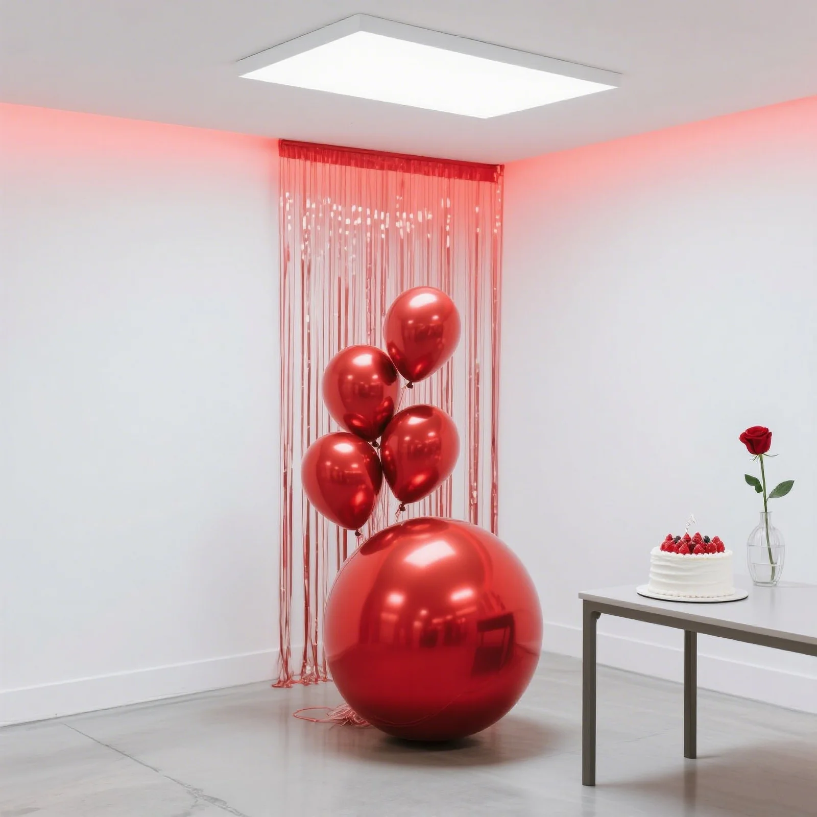 4-Pack Orbz Mylar Foil Balloons, 39" Metallic Red Large Round Sphere Helium or Air-Filled Party Decorations - Image 4