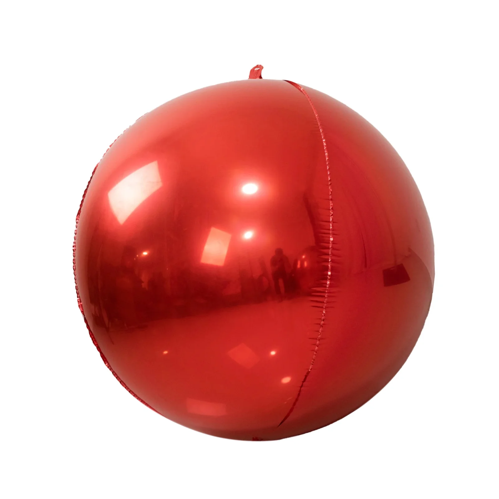 4-Pack Orbz Mylar Foil Balloons, 39" Metallic Red Large Round Sphere Helium or Air-Filled Party Decorations - Image 6