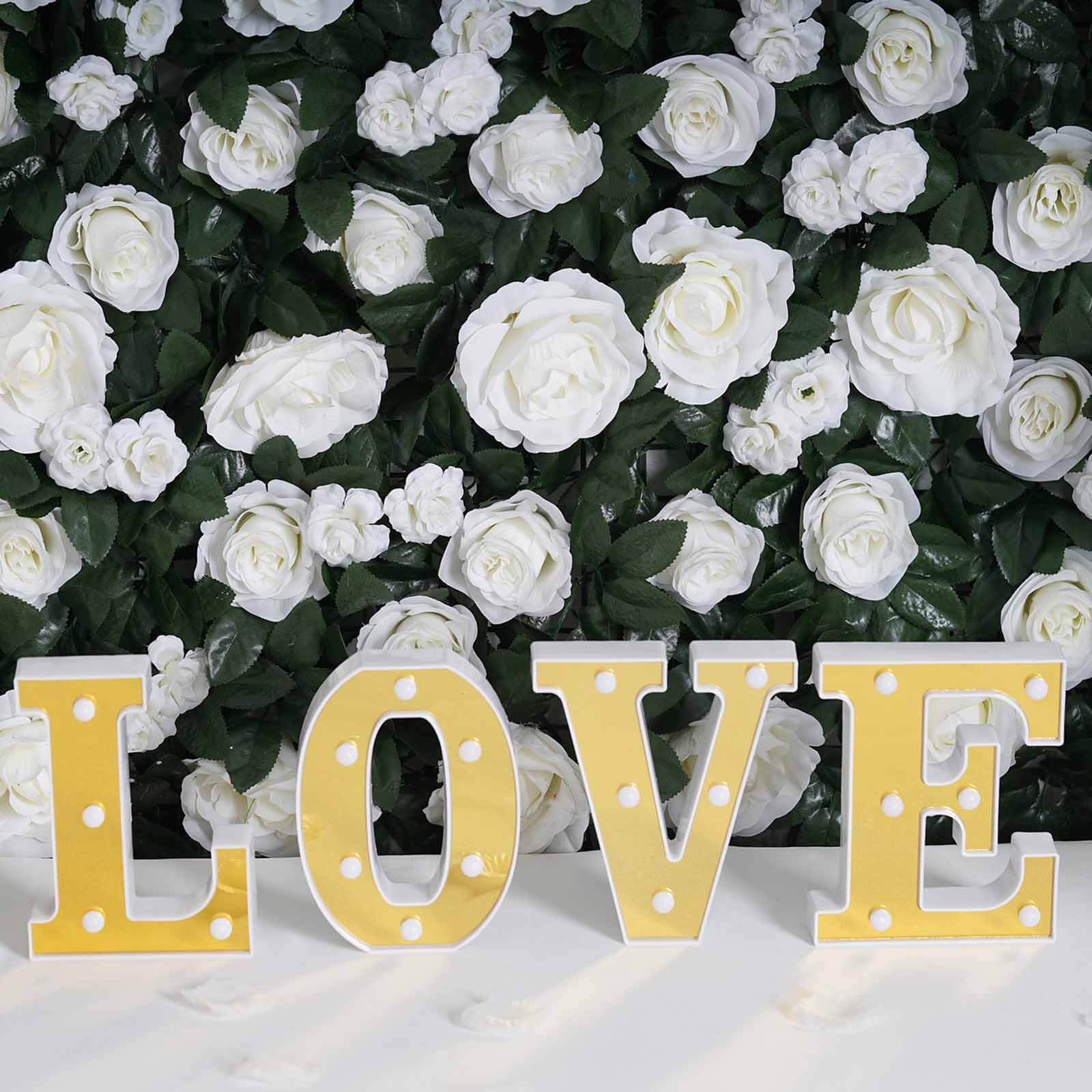 3D Marquee Letter "R" Gold with Warm White 6 LED Lights 6" - Light-Up Accent for Displays - Image 7