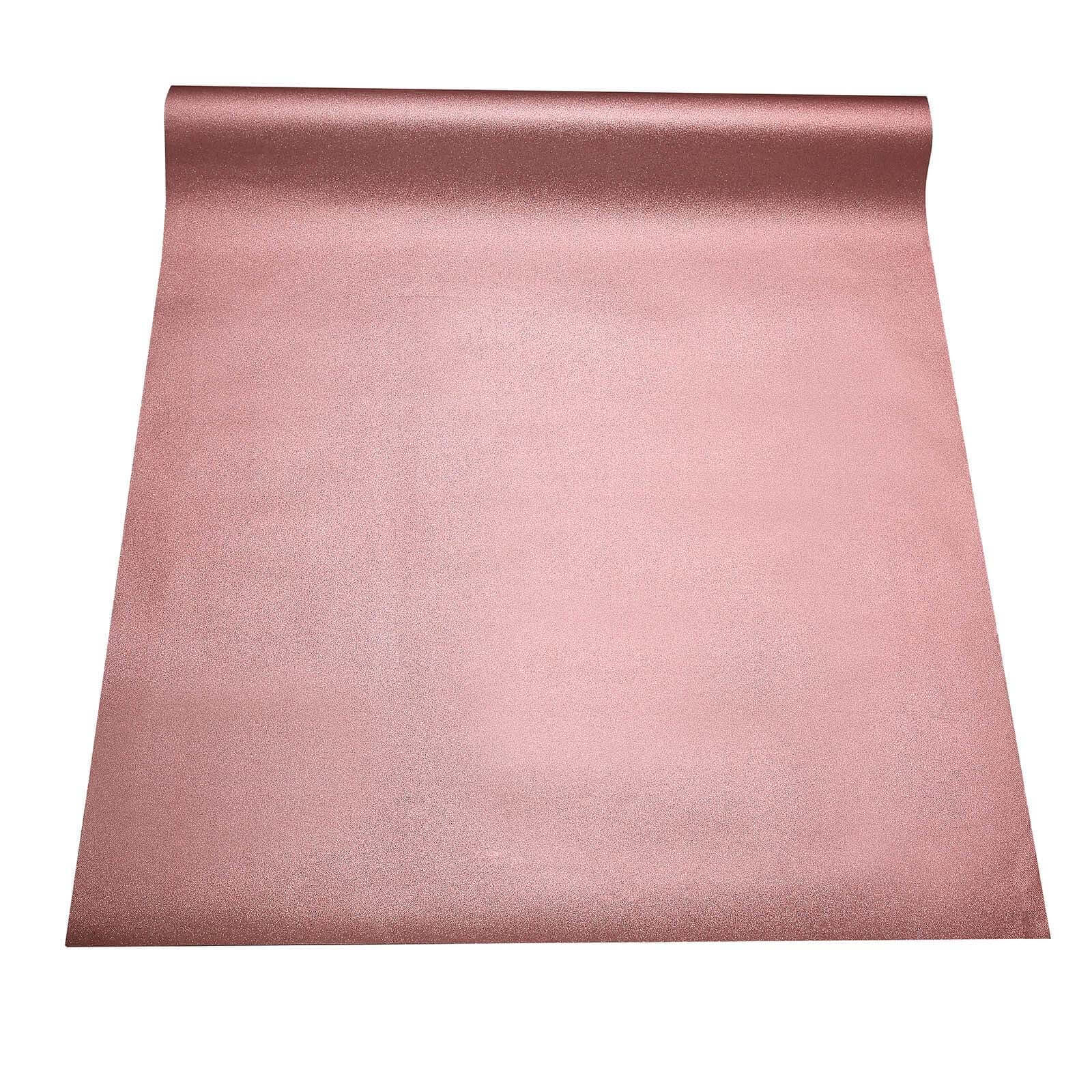 Rose Gold Sparkle Glitter Wedding Aisle Runner, Non-Woven Red Carpet Runner Prom, Hollywood, Glam Parties 3ftx50ft - Image 3