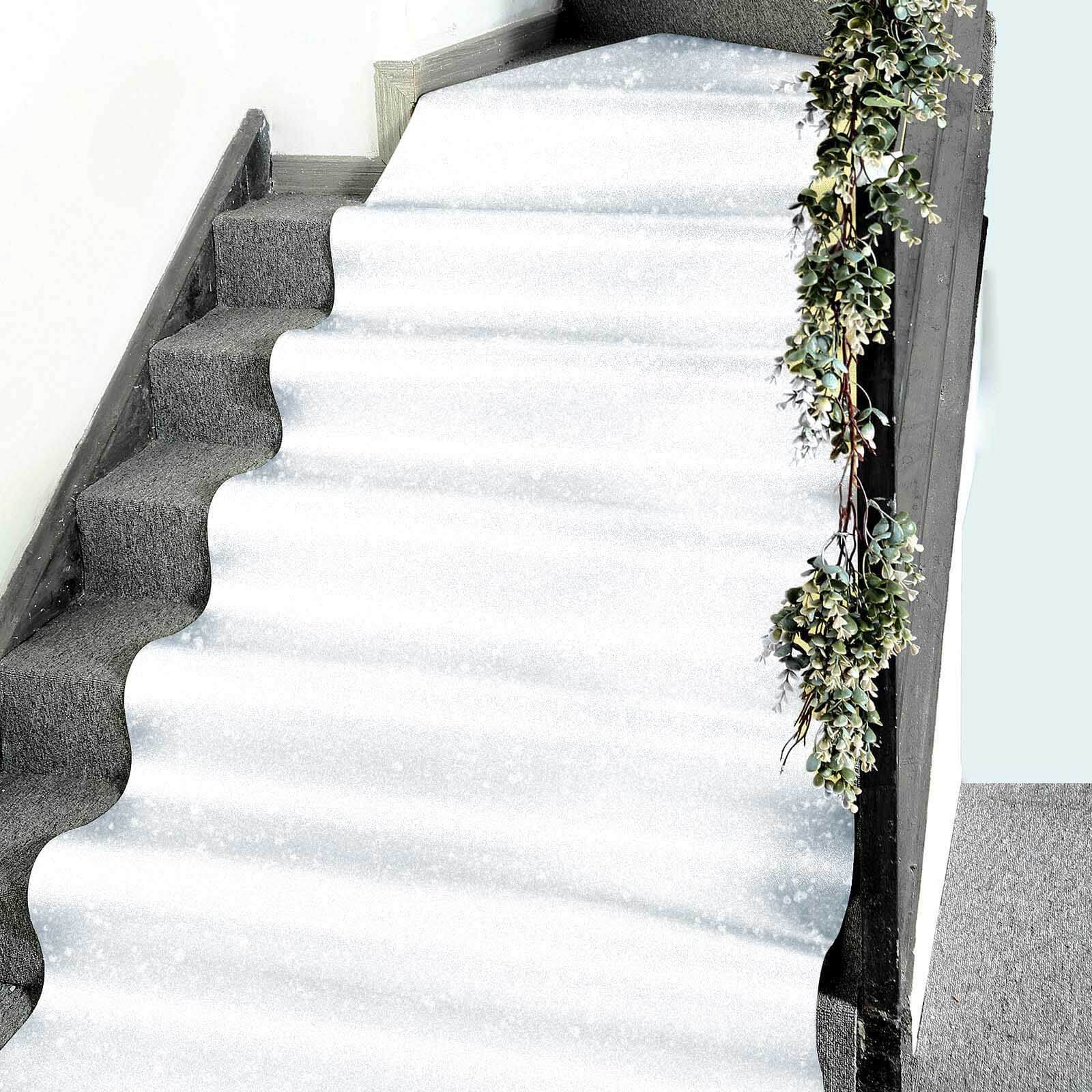 White Sparkle Glitter Wedding Aisle Runner, Non-Woven Red Carpet Runner - Prom, Hollywood, Glam Parties 3ftx50ft - Image 8