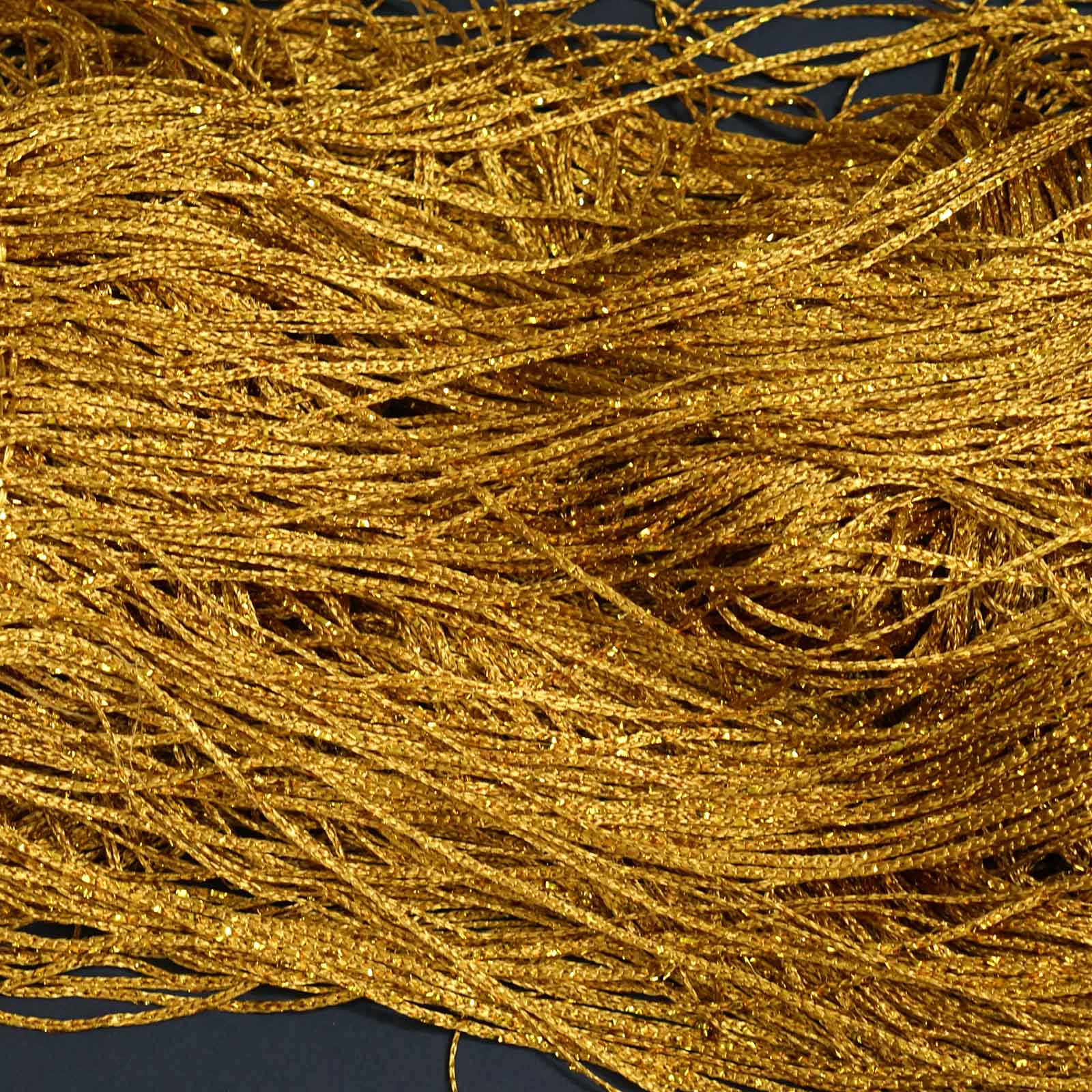 Gold Silk Tassel String Curtains, Decorative Room Divider Panels 3ftx8ft - Image 8