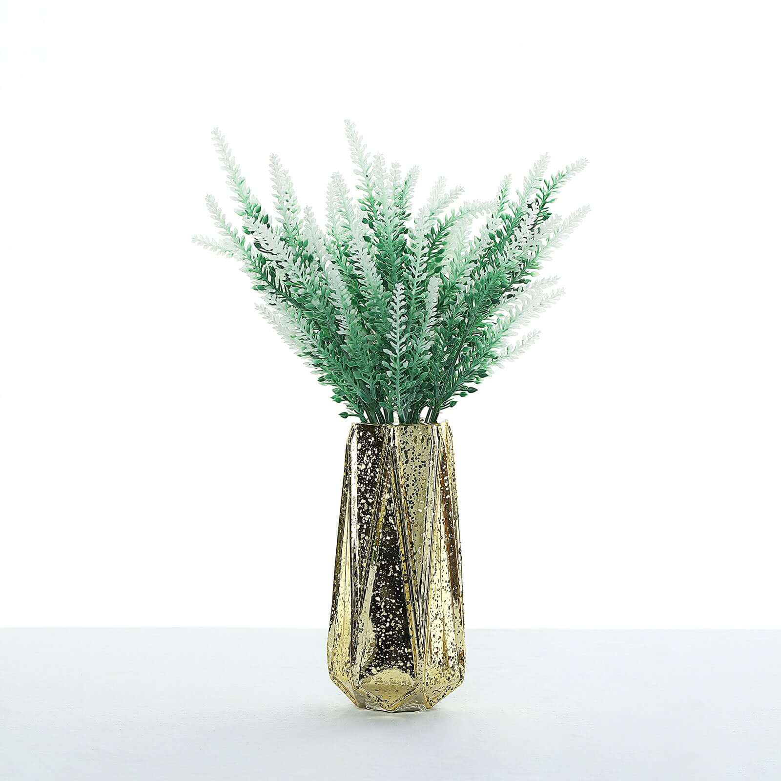 4 Bushes Green/White Artificial Lavender Flower Plant Stems Greenery 14" - Image 14