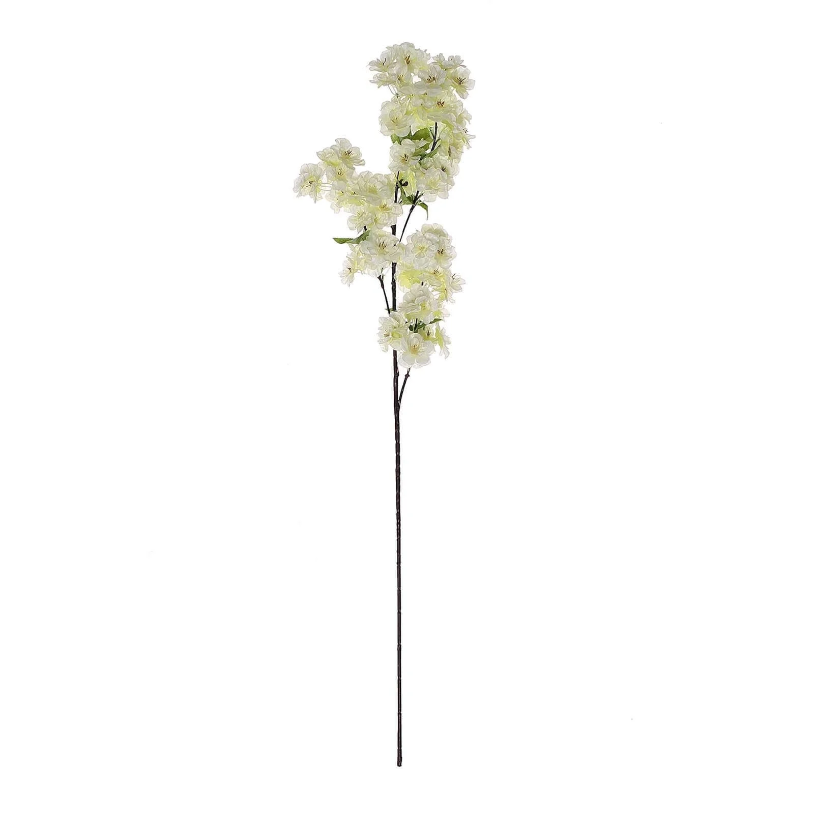 4 Stems Cream Artificial Silk Cherry Blossom Flower Branches – 40" Tall - Image 7