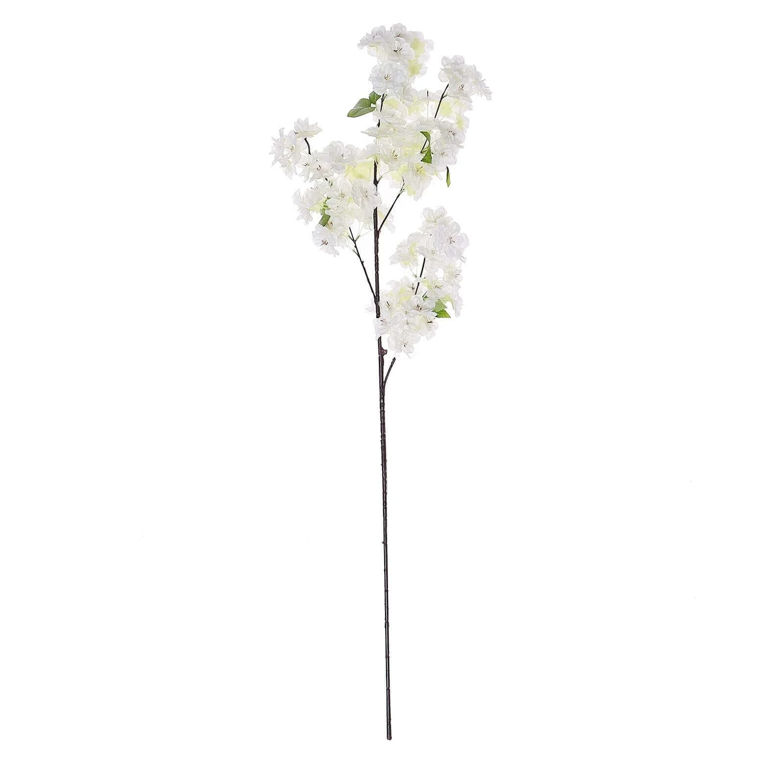4 Stems White Artificial Silk Cherry Blossom Flower Branches – 40" Tall - Image 7
