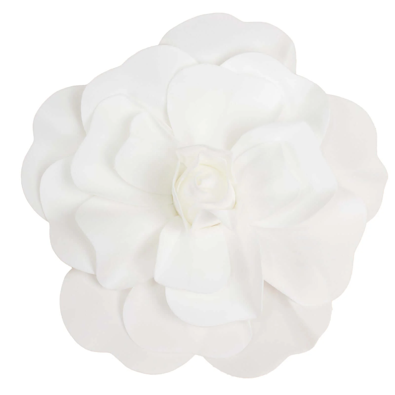 4 Pack Large White Real Touch Artificial Foam DIY Craft Roses 16" - Image 6