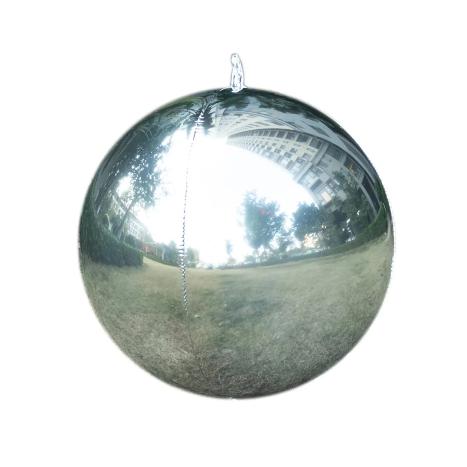 4-Pack 32" Orbz Mylar Foil Balloons, Metallic Silver Large Round Sphere Helium or Air-Filled Party Decorations - Image 6