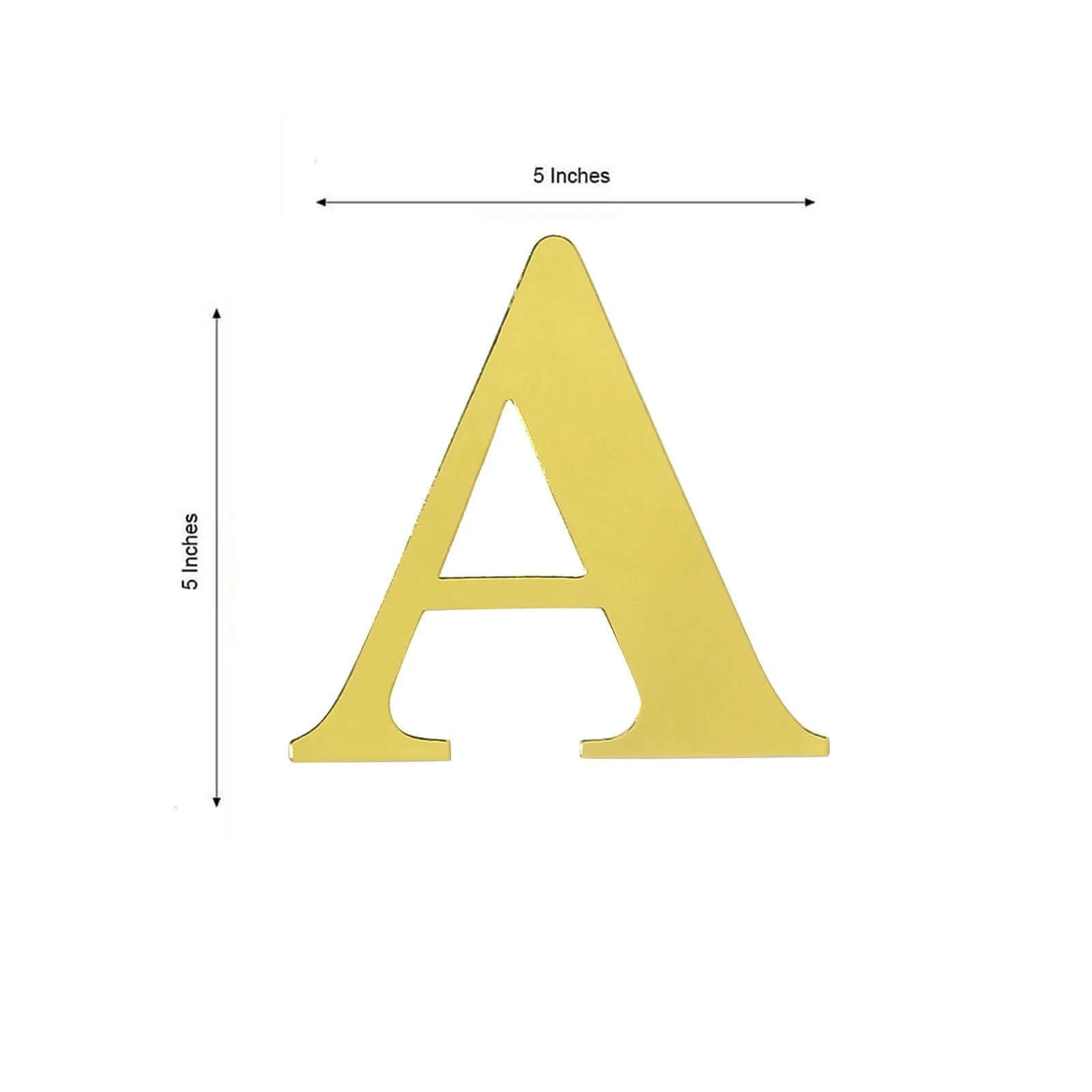 4 Pack Metallic Gold Alphabet and Number Stickers Banner, Customizable Stick on Gold Letters & Numbers 5" - Image 13