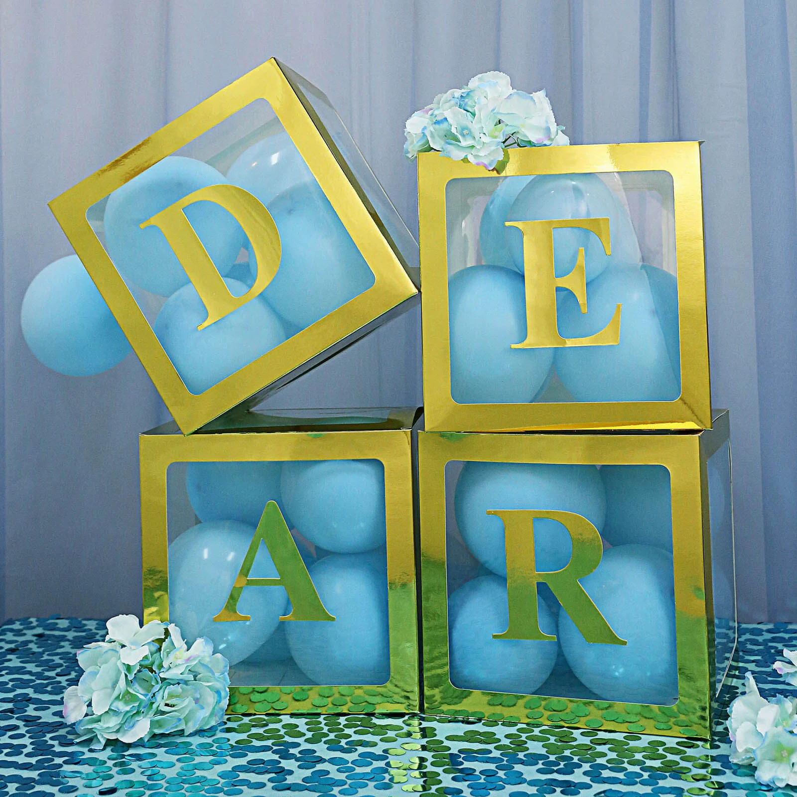 4 Pack Metallic Gold Alphabet and Number Stickers Banner, Customizable Stick on Gold Letters & Numbers 5" - Image 29