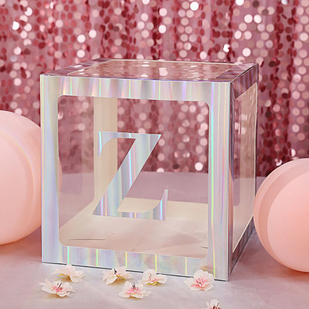 4 Pack Metallic Iridescent Alphabet and Number Stickers Banner, Customizable Stick on Letters & Numbers 5"