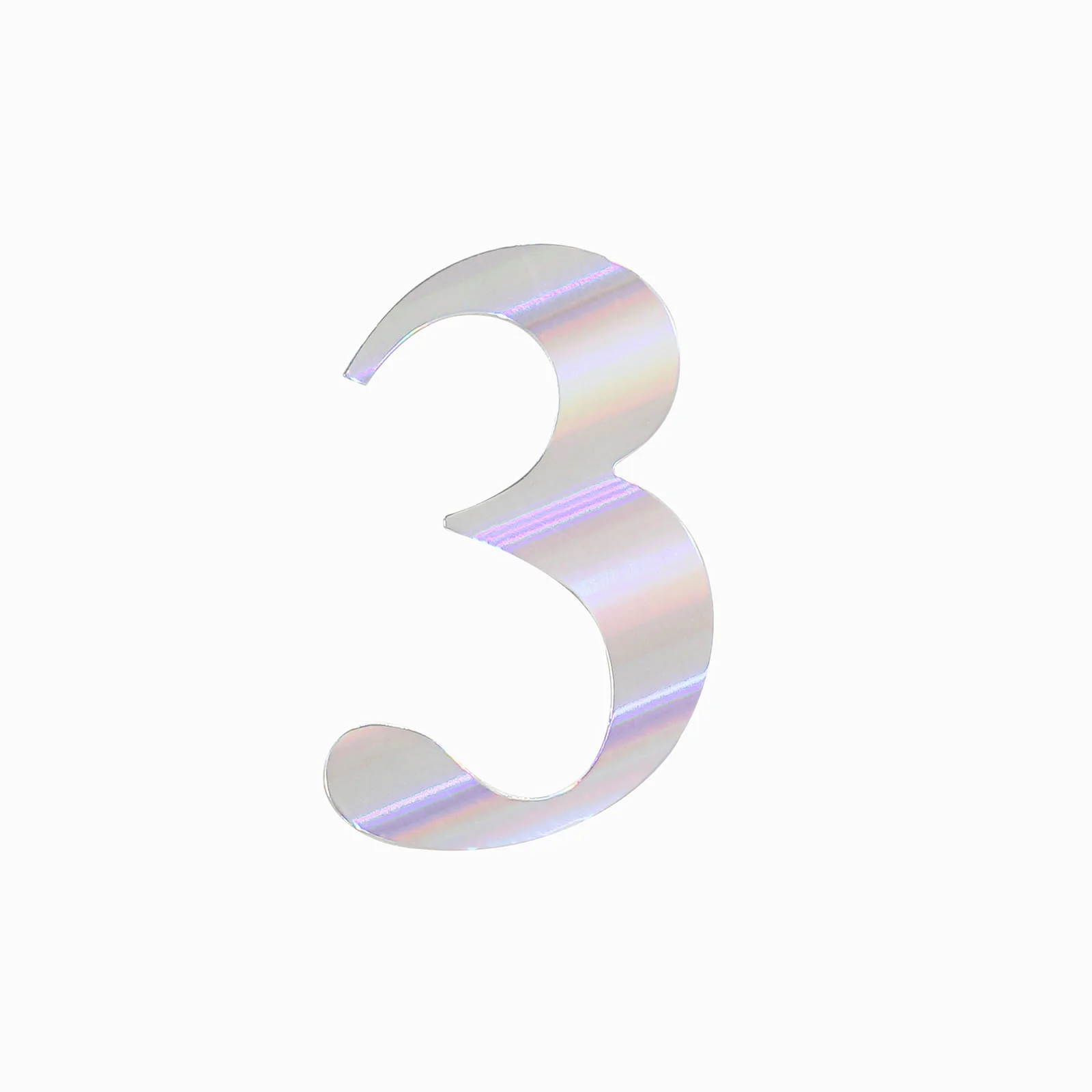 4 Pack Metallic Iridescent Alphabet and Number Stickers Banner, Customizable Stick on Letters & Numbers 5" - Image 42