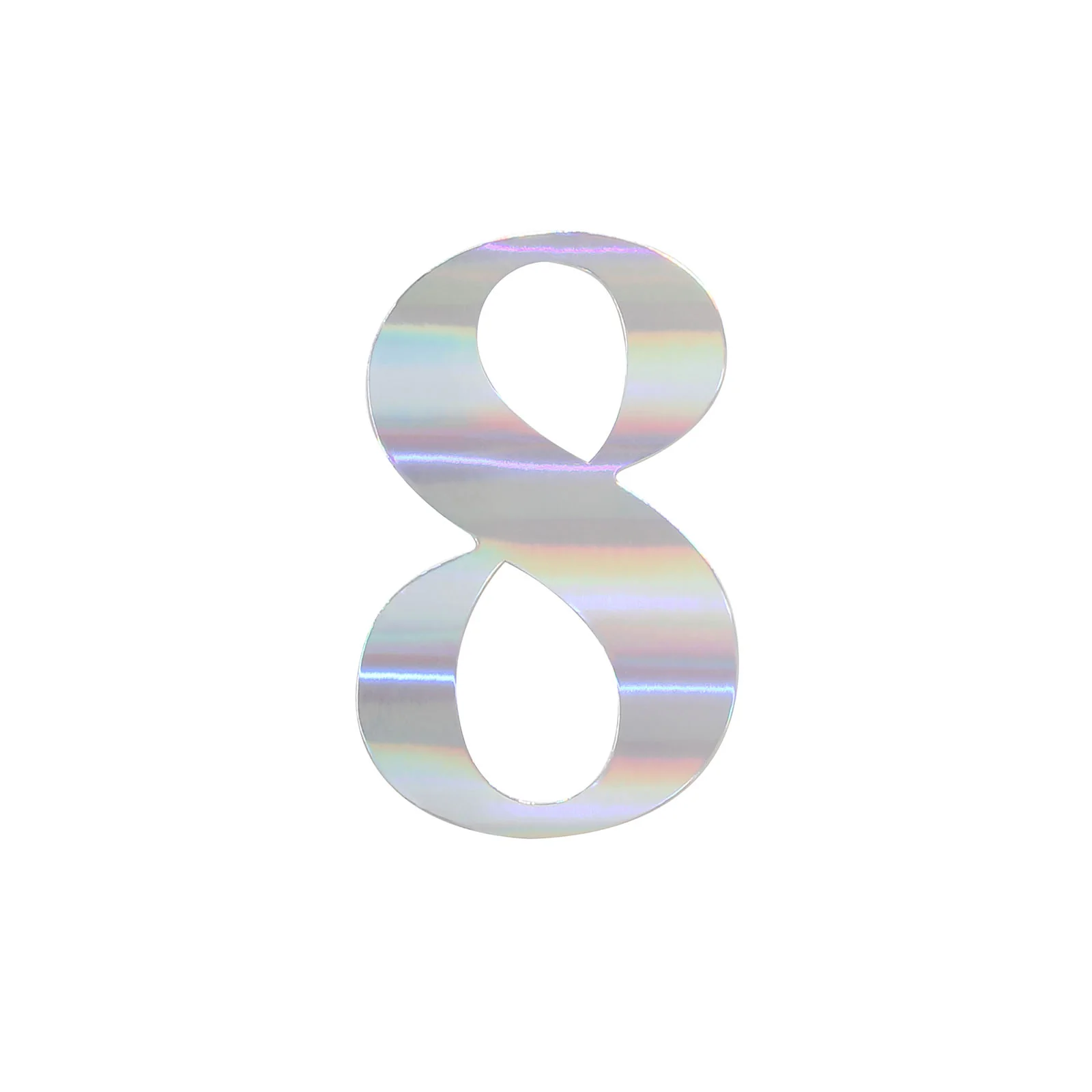 4 Pack Metallic Iridescent Alphabet and Number Stickers Banner, Customizable Stick on Letters & Numbers 5" - Image 47