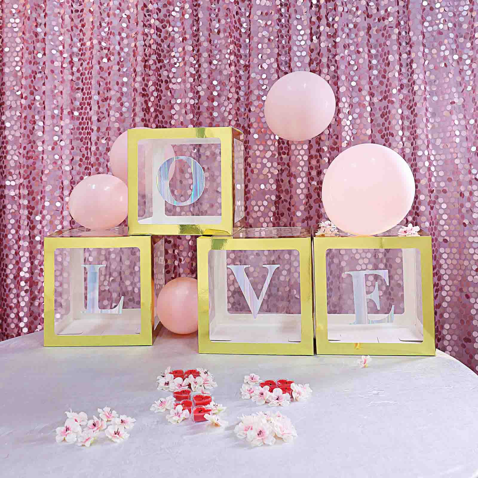 4 Pack Metallic Iridescent Alphabet and Number Stickers Banner, Customizable Stick on Letters & Numbers 5" - Image 62