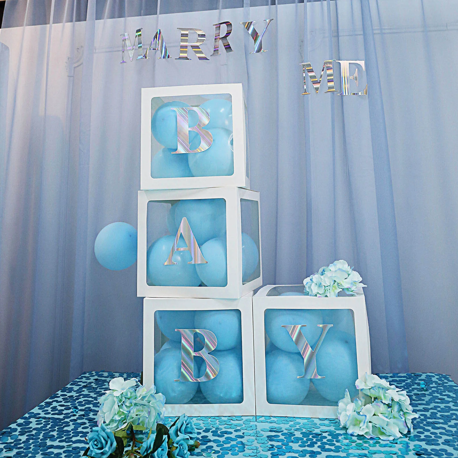 4 Pack Metallic Iridescent Alphabet and Number Stickers Banner, Customizable Stick on Letters & Numbers 5" - Image 65