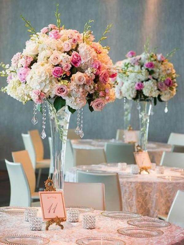 4-Pack Glass Trumpet Vases 28" Clear - Heavy Duty Design for Sophisticated Floral Centerpieces - Image 2