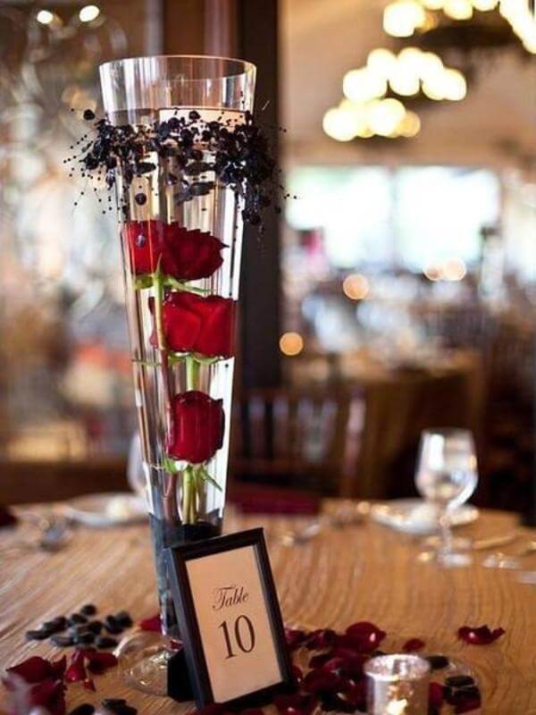 4-Pack Glass Trumpet Vases 28" Clear - Heavy Duty Design for Sophisticated Floral Centerpieces - Image 6