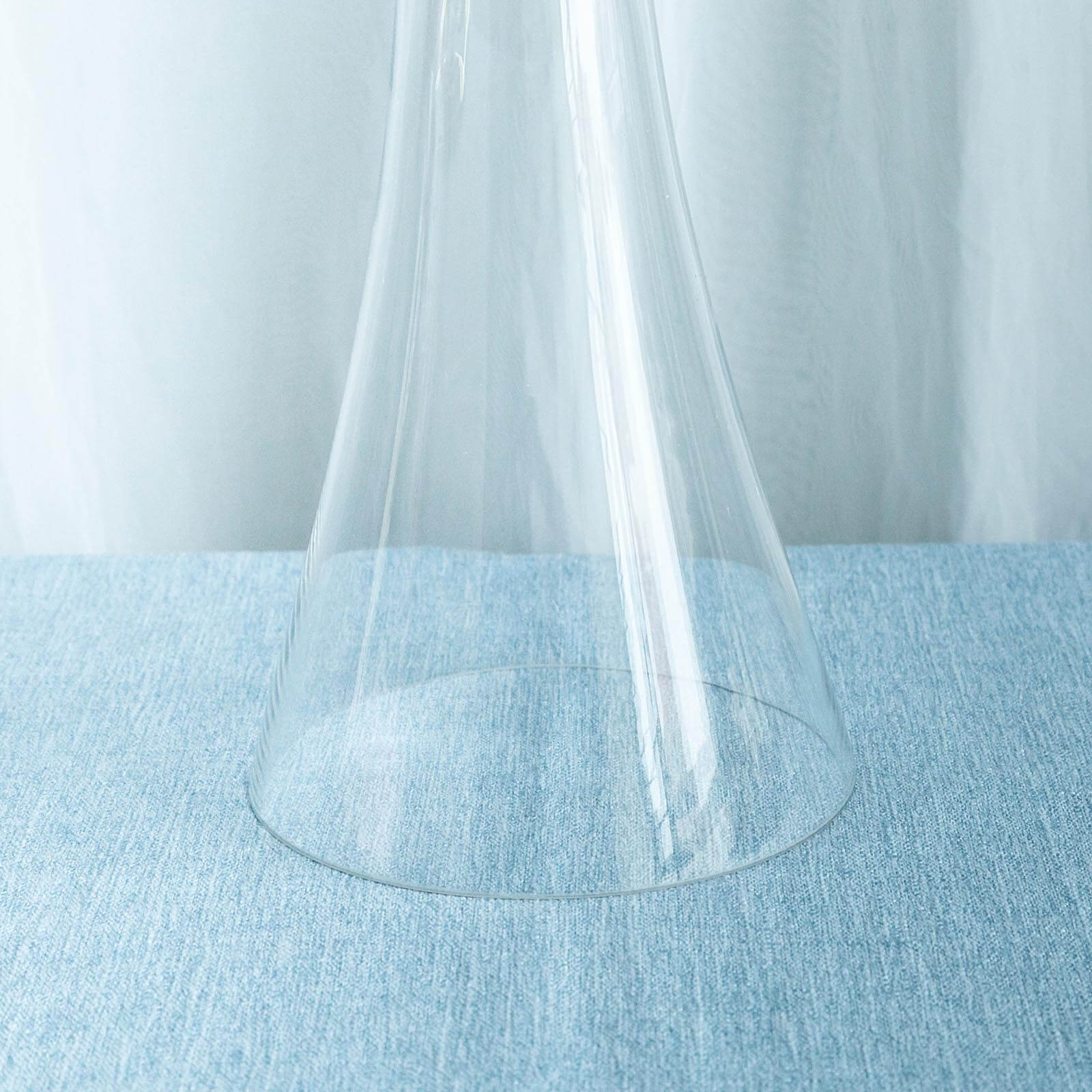 4-Pack Glass Trumpet Vases Reversible Latour Design 24" Clear - Decorative Flower Centerpieces for Weddings - Image 8