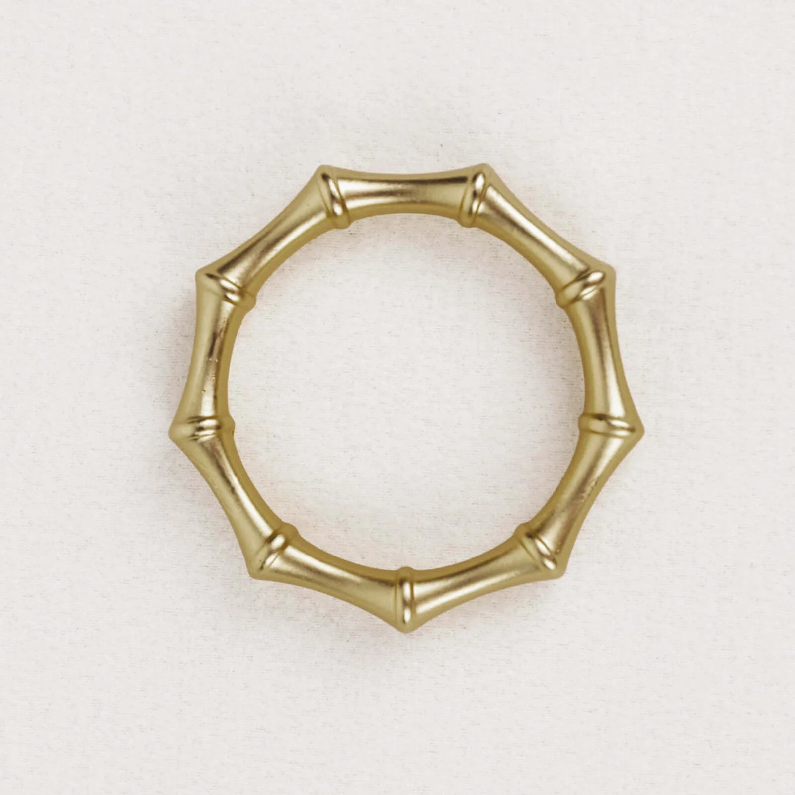 4 Pack Gold Metal Napkin Rings Bamboo Knuckle Style, Modern Serviette Holders 2" - Image 12