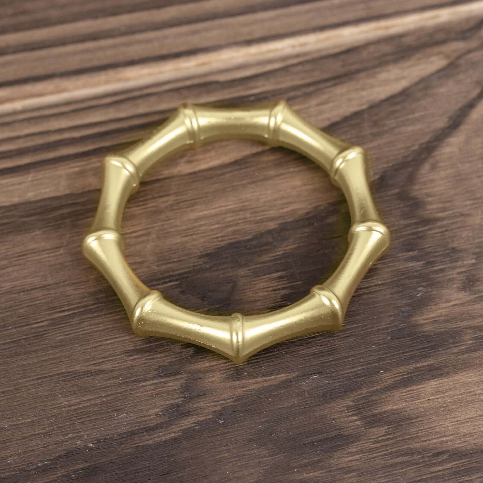 4 Pack Gold Metal Napkin Rings Bamboo Knuckle Style, Modern Serviette Holders 2" - Image 13