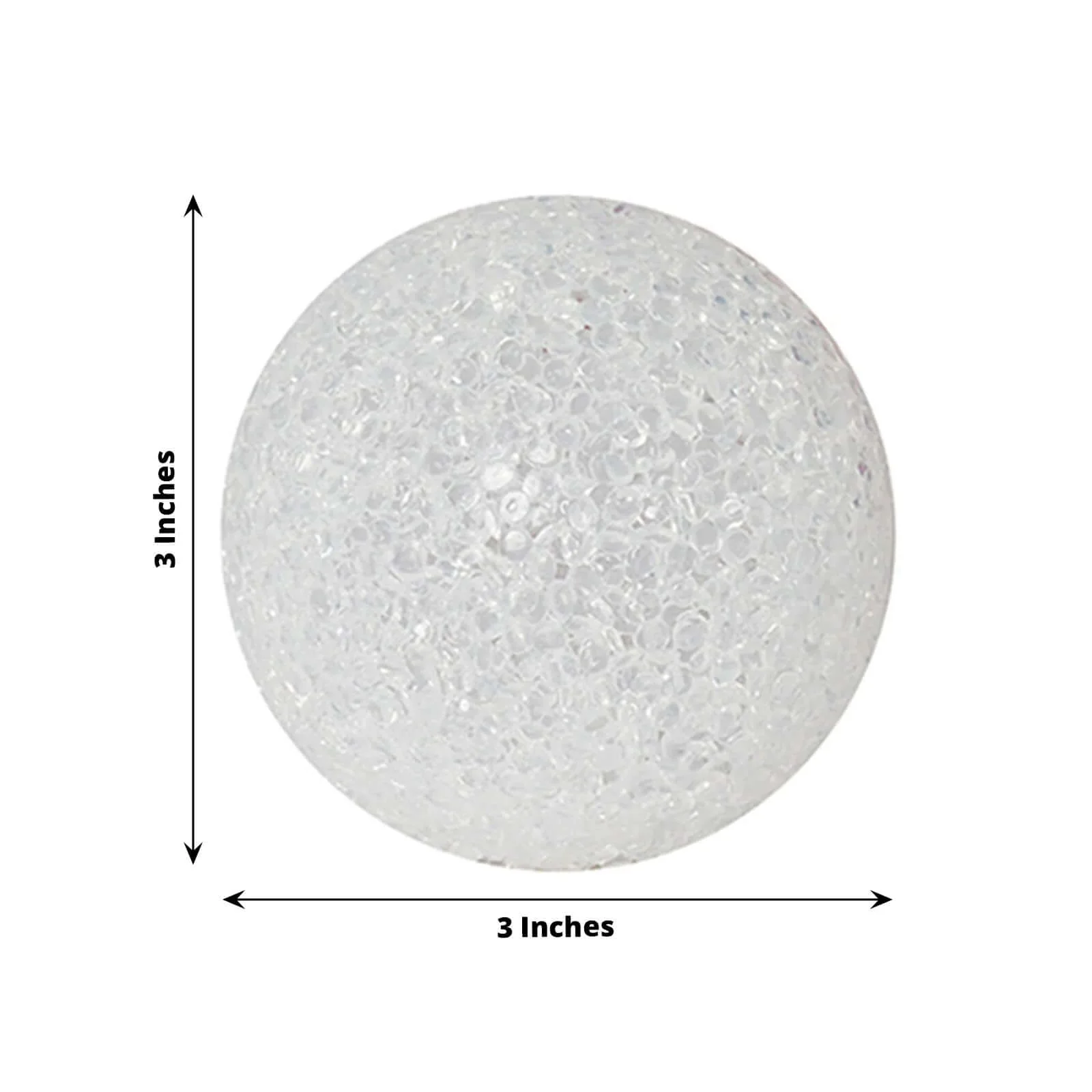 4-Pack LED Ball Light Centerpiece Fillers 3" - Color Changing Battery Operated Mini Light Globes - Image 3