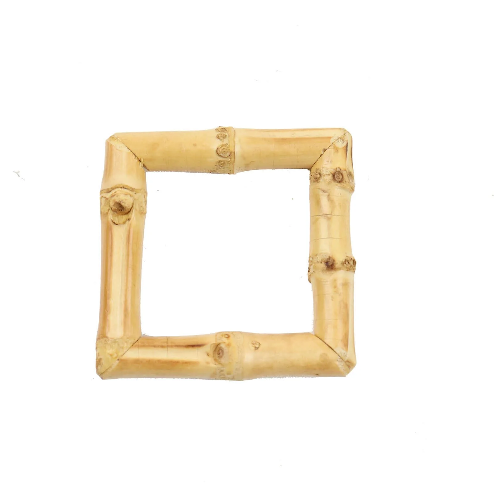 4 Pack Natural Rustic Boho Chic Wooden Square Napkin Rings, Bamboo Napkin Holders - Image 7