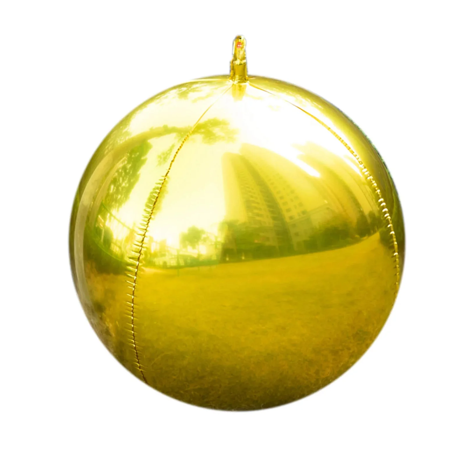 4-Pack Orbz Mylar Foil Balloons, 39" Metallic Gold Large Round Sphere Helium or Air-Filled Party Decorations - Image 6