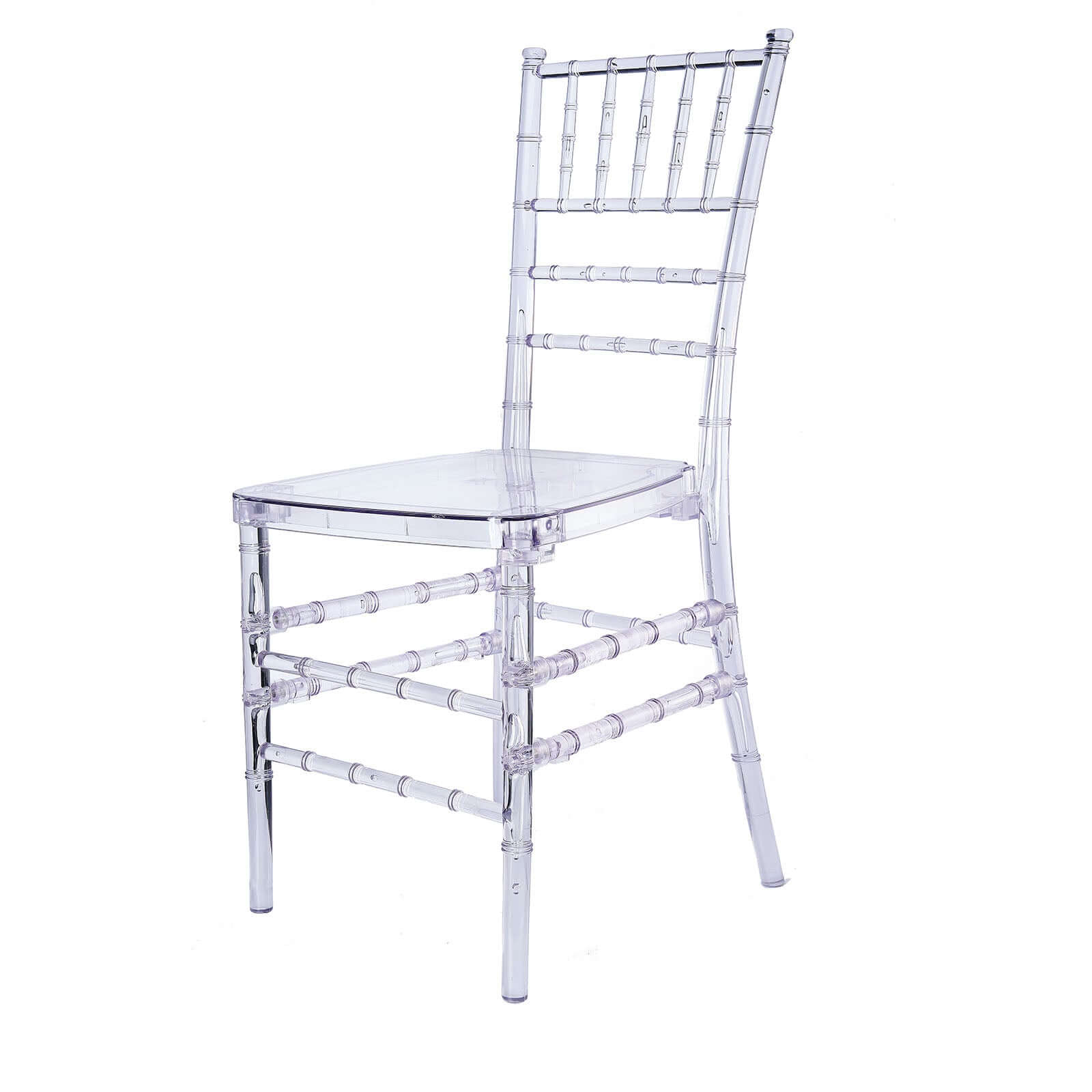 4 Pack Chiavari Chairs Transparent and Stackable Clear - Sleek Armless Design for Weddings & Gatherings - Image 6