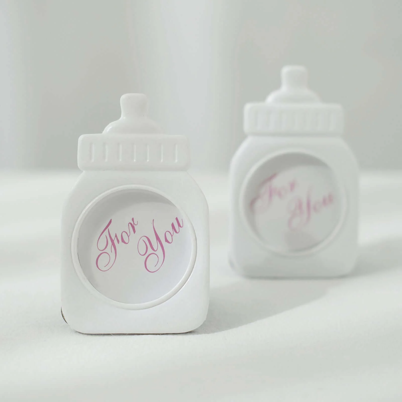 4 Pack White Resin Baby Feeding Bottle Picture Frame Party Favors, Baby Shower Favors, Gender Reveal Party Gifts 4" - Image 10