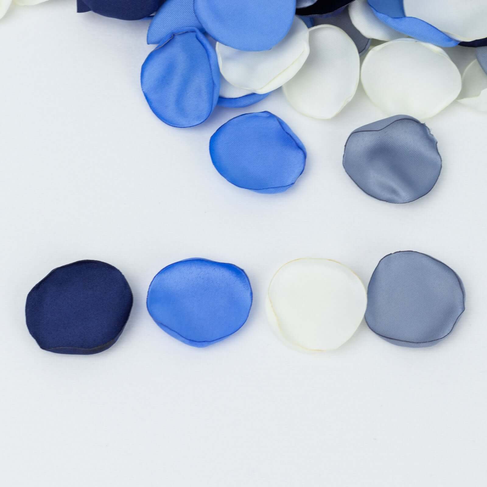 400-Pack Silk Rose Petals Confetti 2" Round Dusty Blue Mix Matte - Life-Like Flower Petals for Table Decor - Image 12