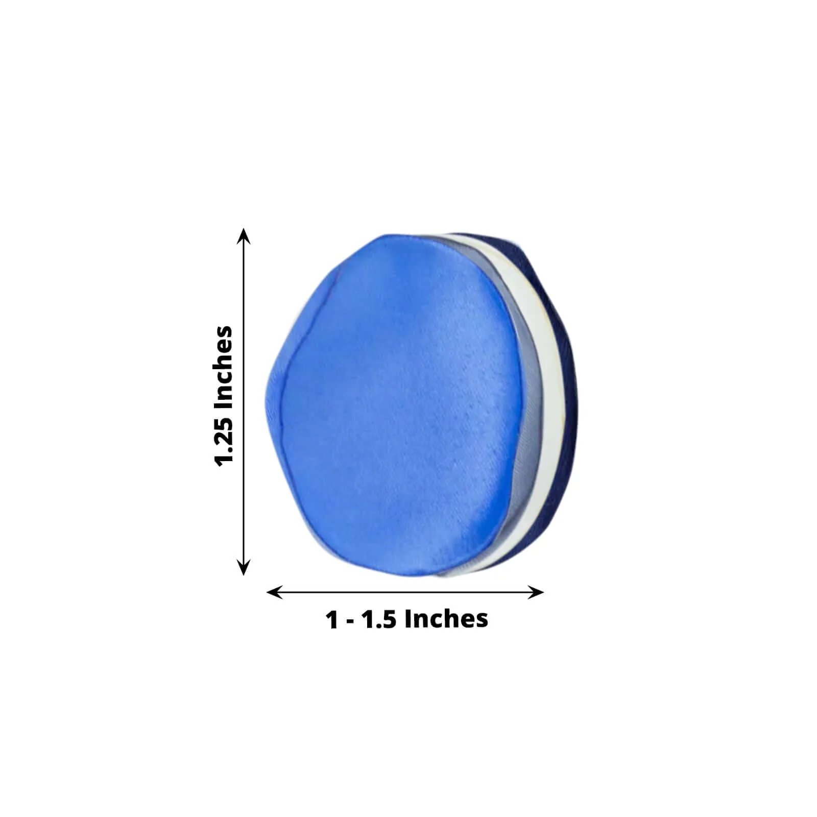 400-Pack Silk Rose Petals Confetti 2" Round Dusty Blue Mix Matte - Life-Like Flower Petals for Table Decor - Image 3