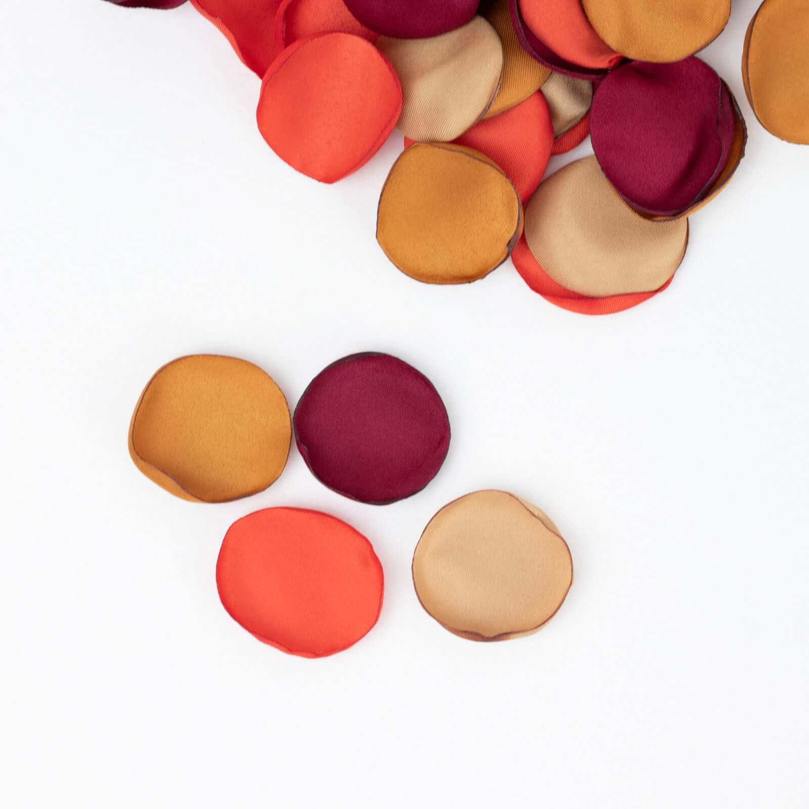 400-Pack Silk Rose Petals Confetti 2" Round Terracotta Mix Matte - Life-Like Flower Petals for Table Decor - Image 12